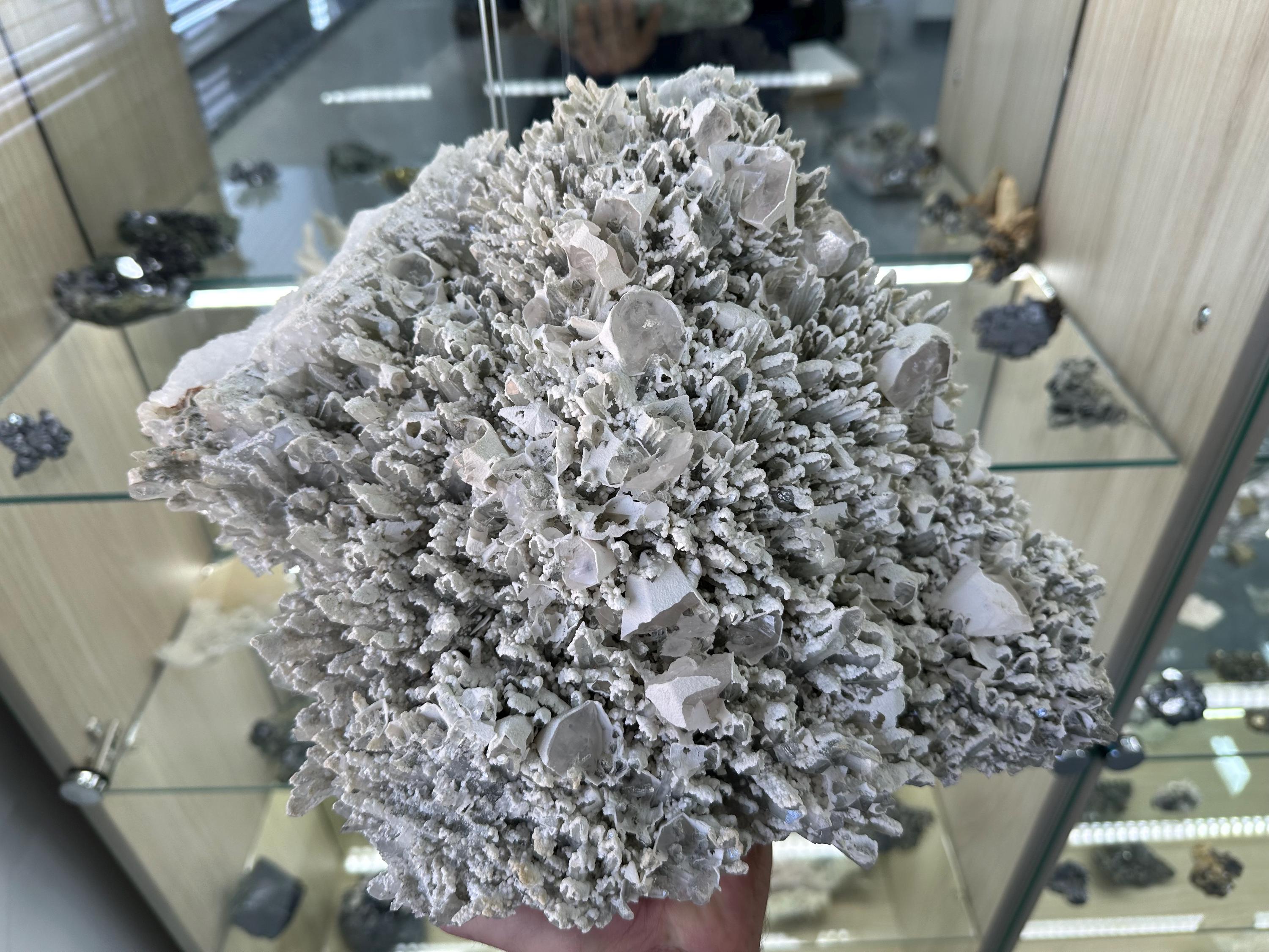 Museum Quartz with Calcite: Krushev Dol Mine, Bulgaria