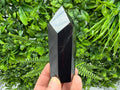 Shungite Tower,free form Shungite point EMF Neutralizer Stone, Crystal Decor, 10cm height