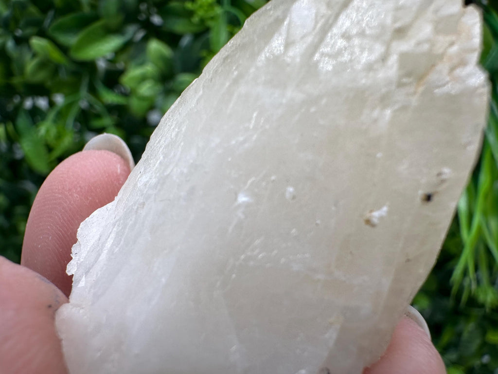 Calcite on Green Quartz: Laki Bulgaria Healing Crystal