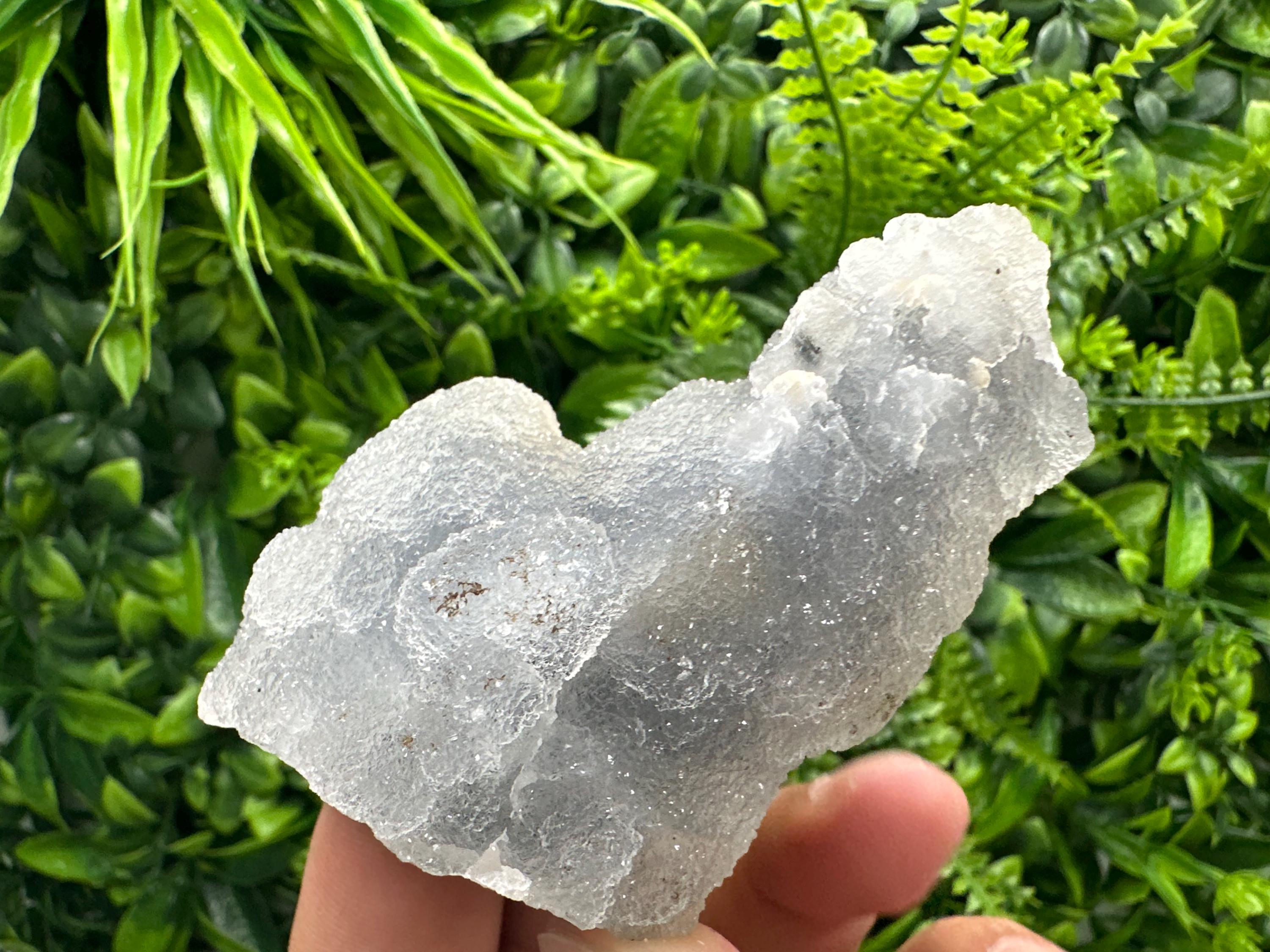 Natural Chalcedony Specimen: India Crystal Mineral, Home Decor