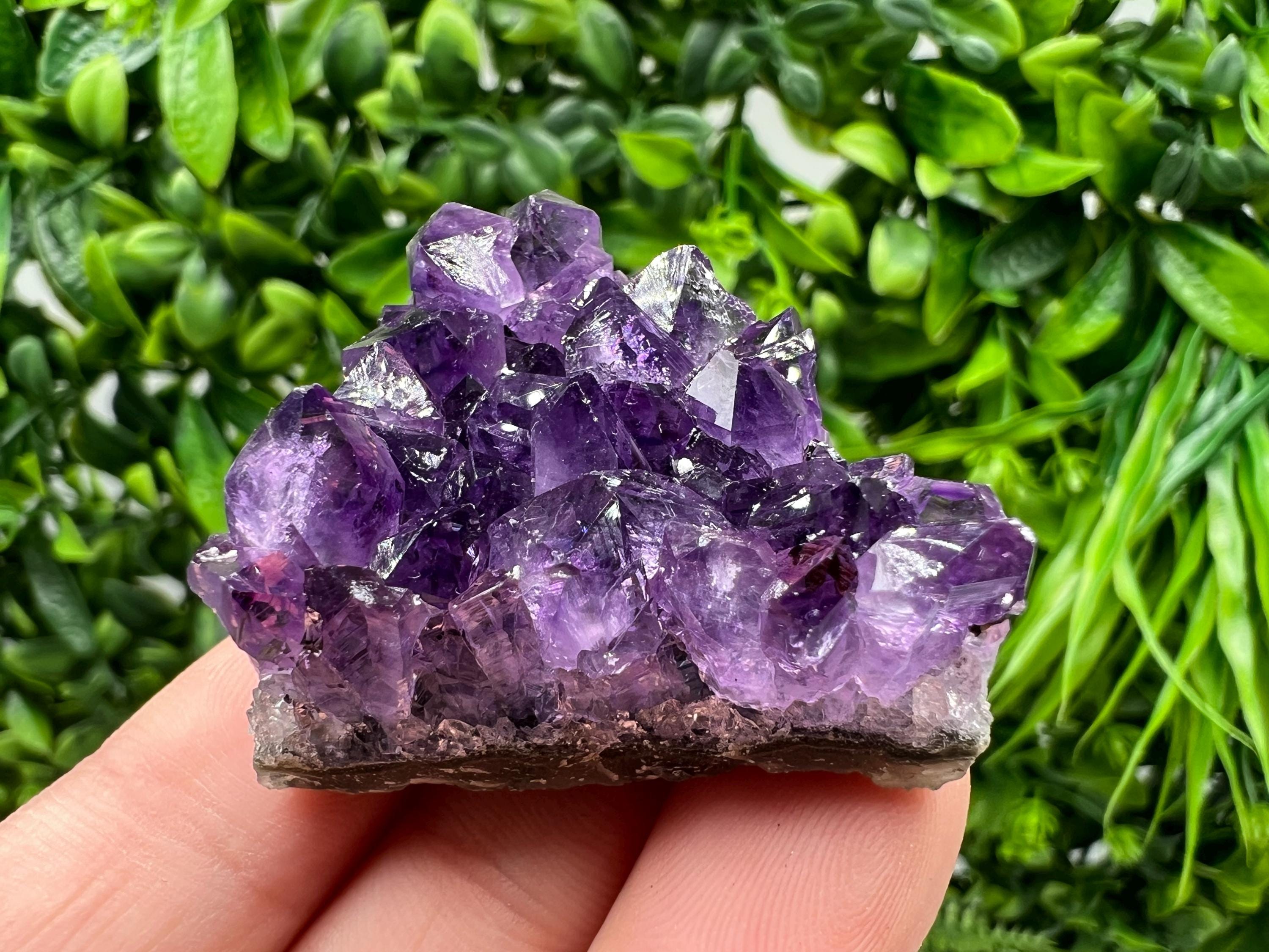 Uruguay Amethyst Crystal: Purple Quartz Home Decor, Energy Stone
