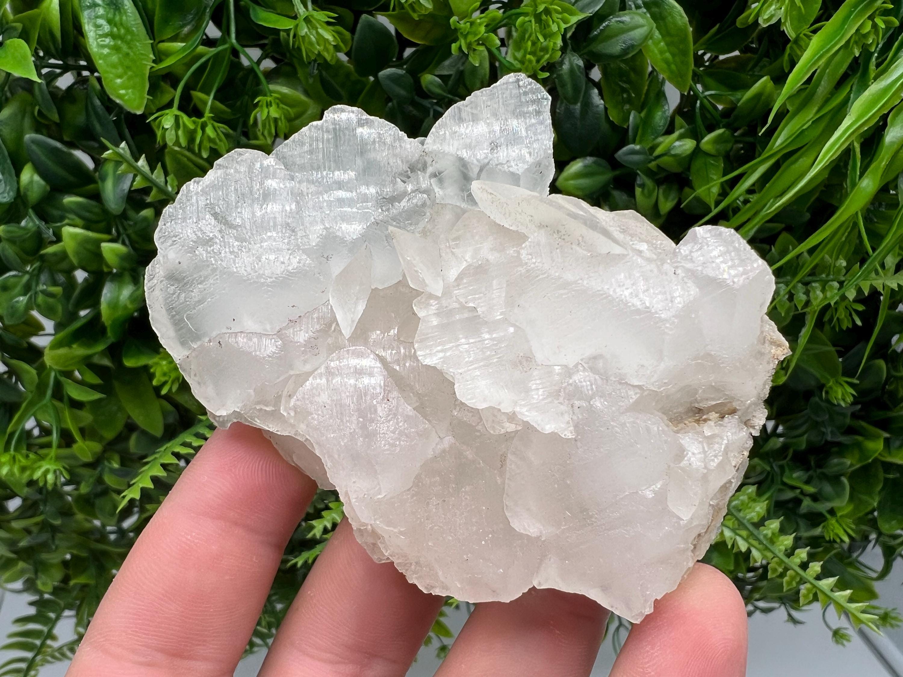 White Calcite on Matrix: Madan Bulgaria Crystal Mineral