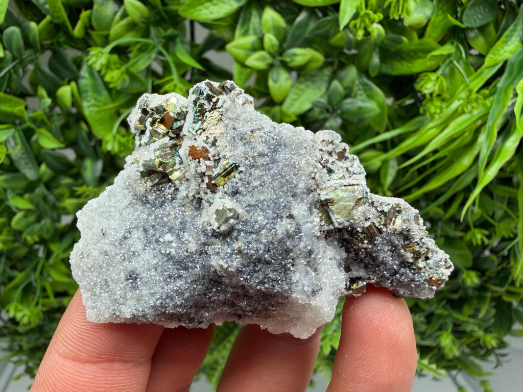 Pyrite Sphalerite Quartz Calcite Mineral Specimen, Krushev dol Mine