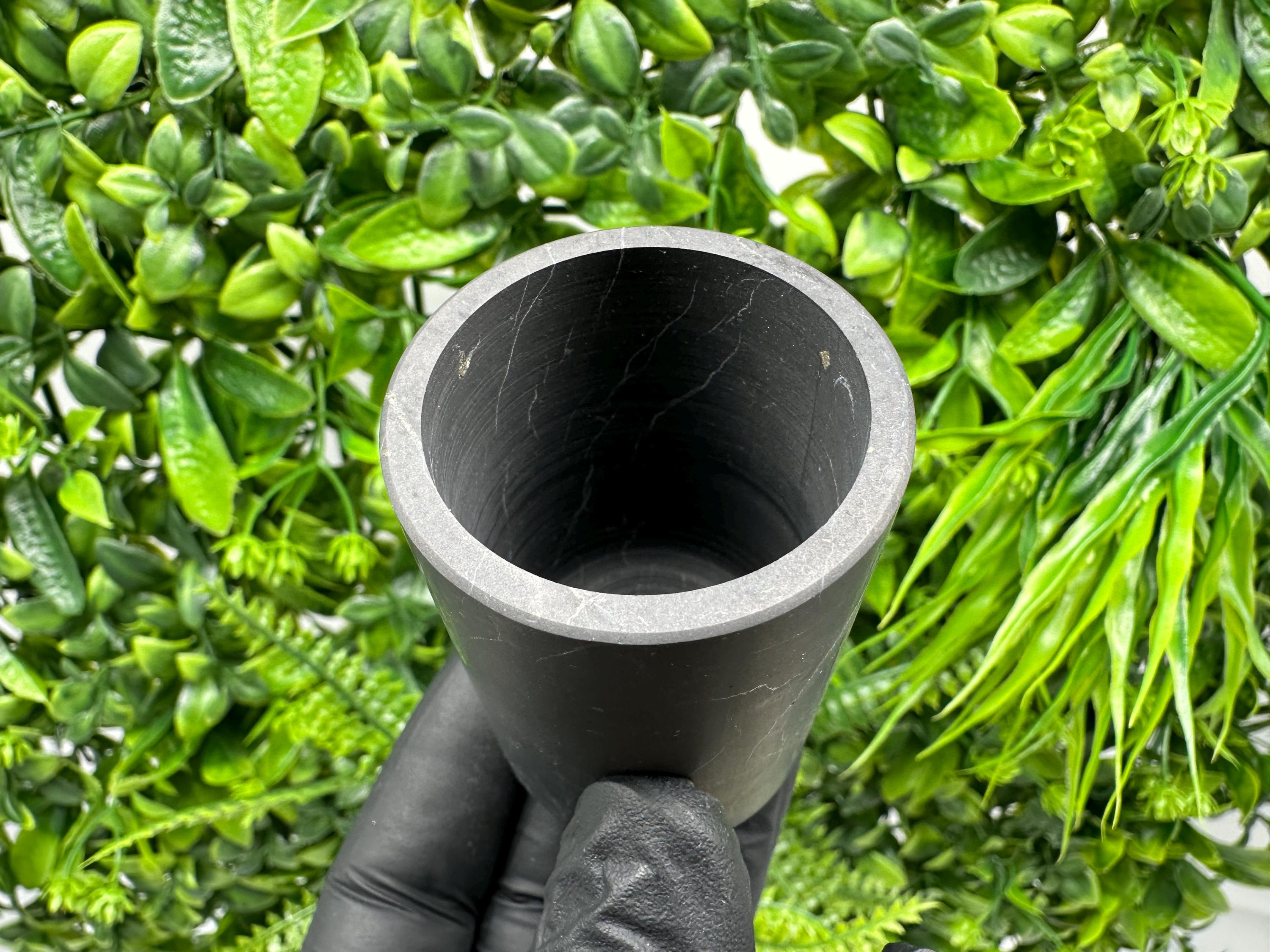 Shungite Cup (60mm): Unpolished Stone, Healing Chakra