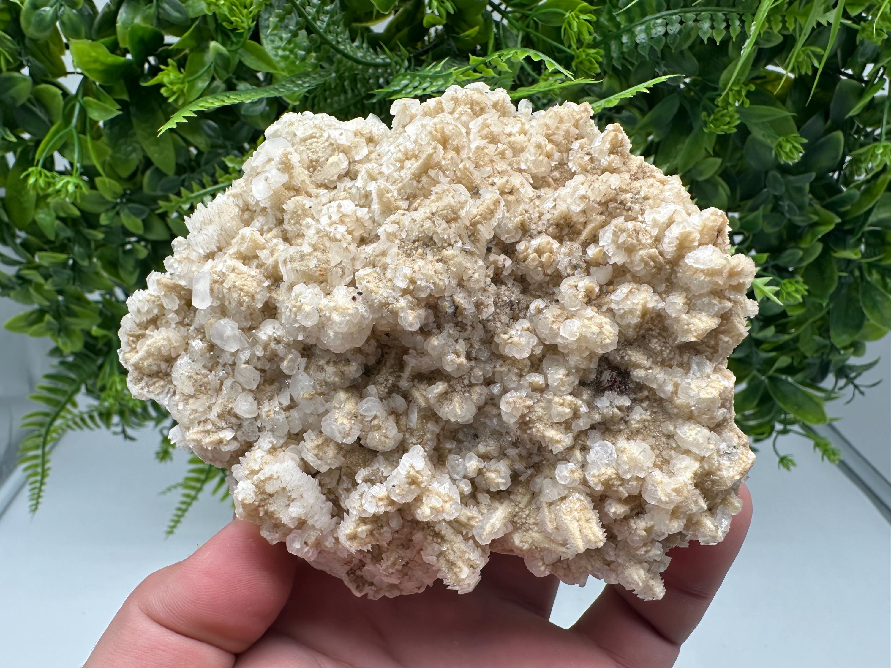 Fluorescent Mangano Calcite Specimen: Rhodopes Bulgaria Mineral Decor