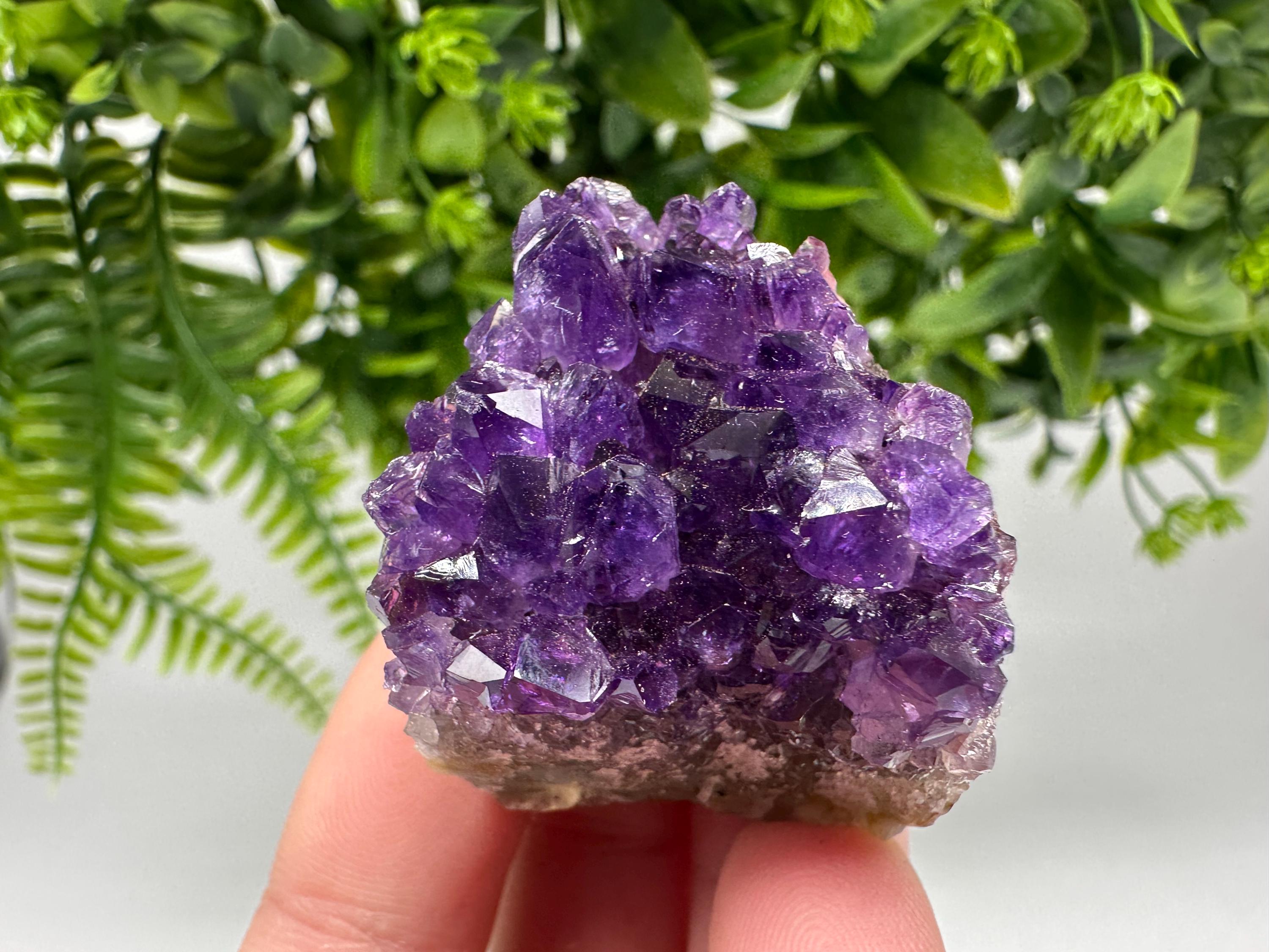 Uruguay Amethyst Crystal: Purple Quartz Home Decor, Energy Stone