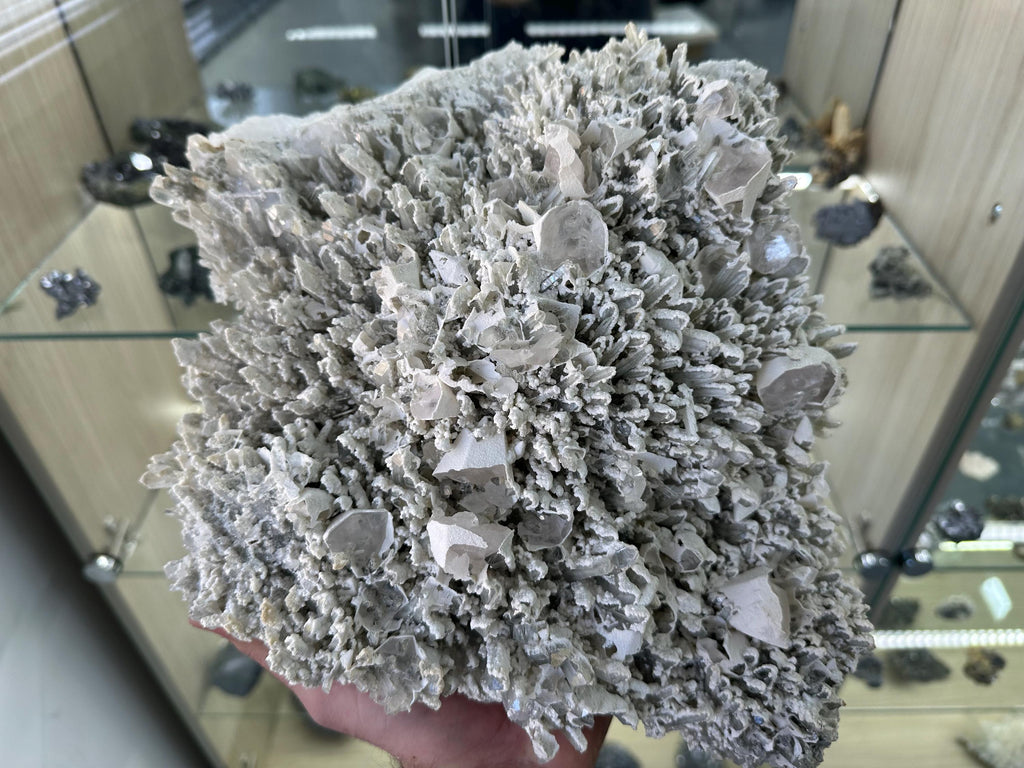 Museum Quartz with Calcite: Krushev Dol Mine, Bulgaria
