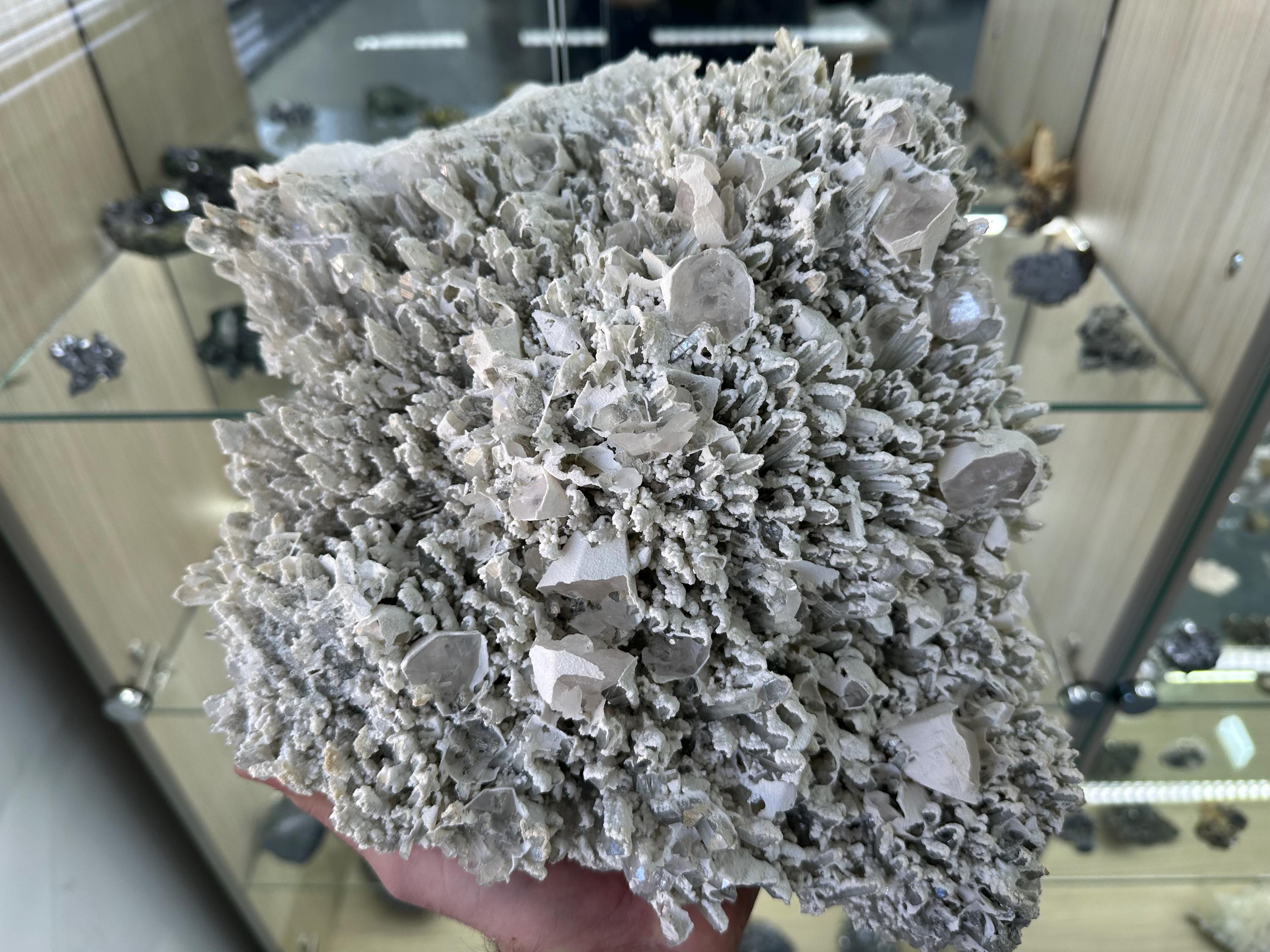 Museum Quartz with Calcite: Krushev Dol Mine, Bulgaria