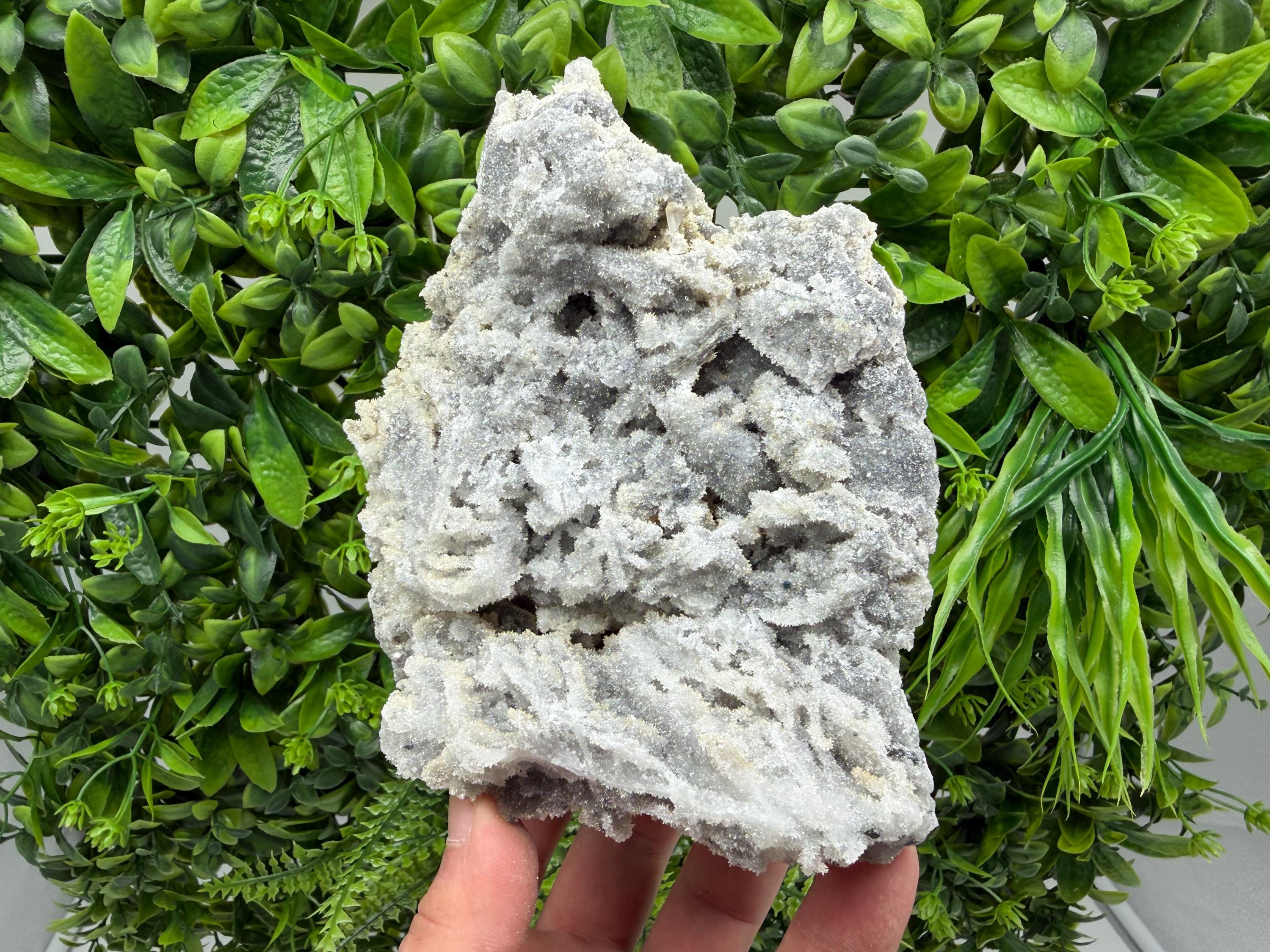 Chalcedony Quartz Cluster with Chlorite - Bulgaria Mineral Specimen