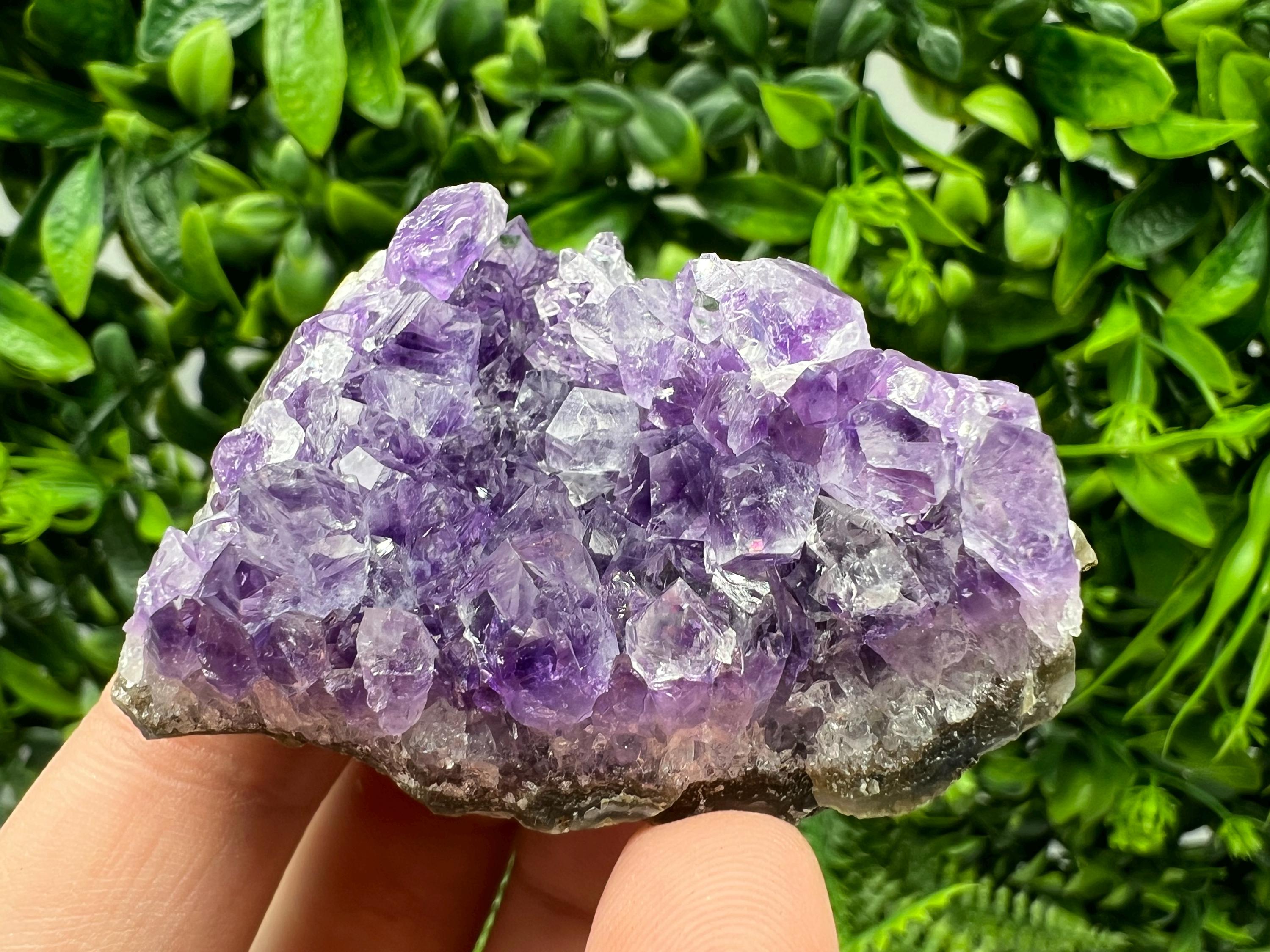 Uruguay Amethyst Crystal: Purple Quartz Cluster, Home Decor