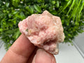 Rhodochrosite on Quartz: Pink Crystal Home Decor, Bulgaria Mineral Souvenir