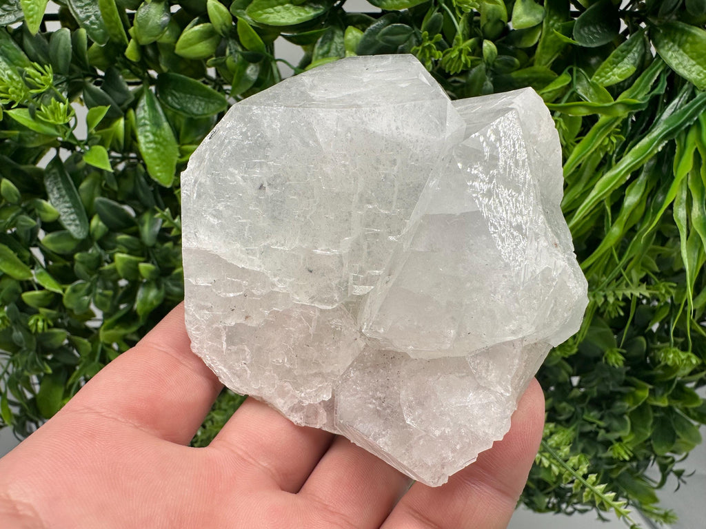 Apophyllite Stilbite on Chalcedony Specimen, India Crystal