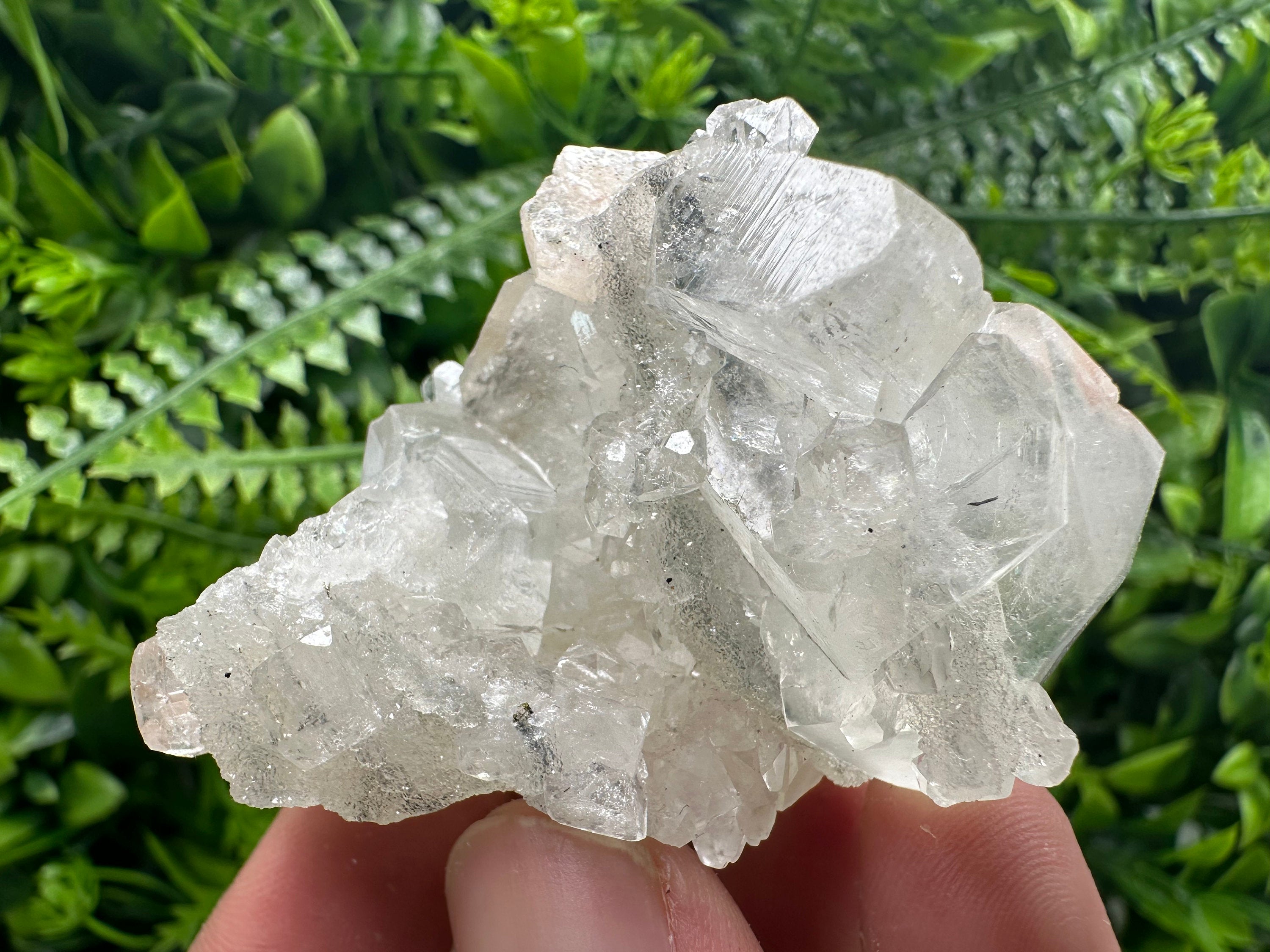 Apophyllite Stilbite on Chalcedony, India Mineral Specimen