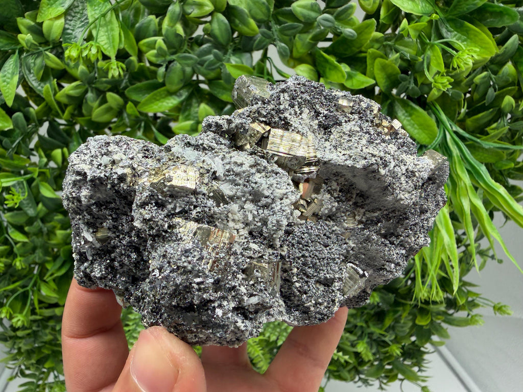 Pyrite Sphalerite Quartz  Mineral Specimen, Krushev dol Mine