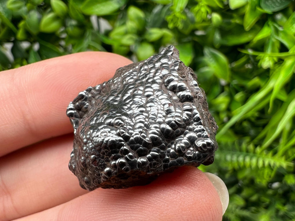 Botryoidal Black Hematite Specimen: Moroccan Crystal, Chakra Reiki