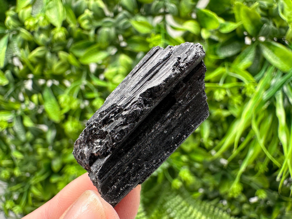 Natural Black Tourmaline Crystal – Raw Protective Stone, Healing Crystal, Grounding Mineral Gift
