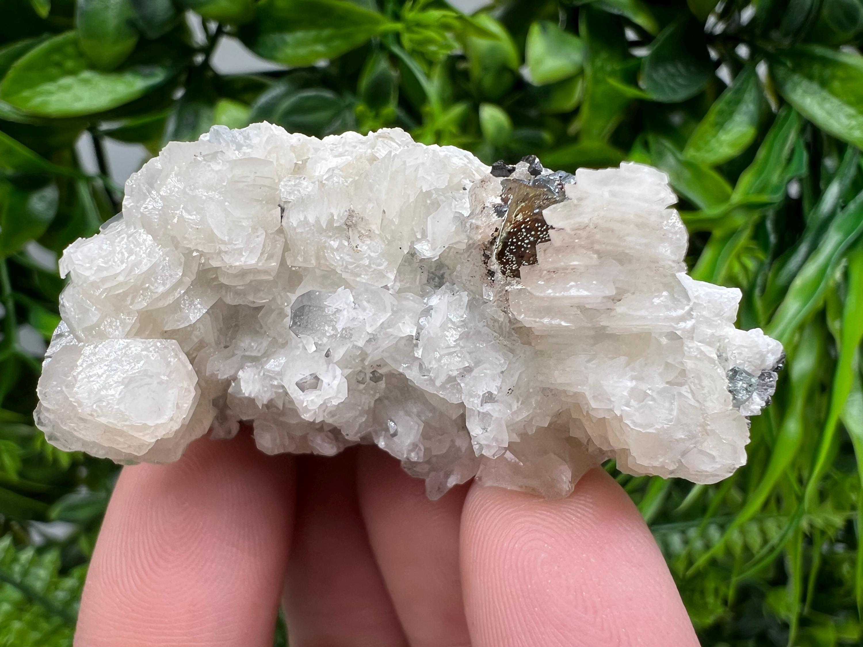 Calcite on Quartz Specimen, Borieva Mine, Madan Bulgaria
