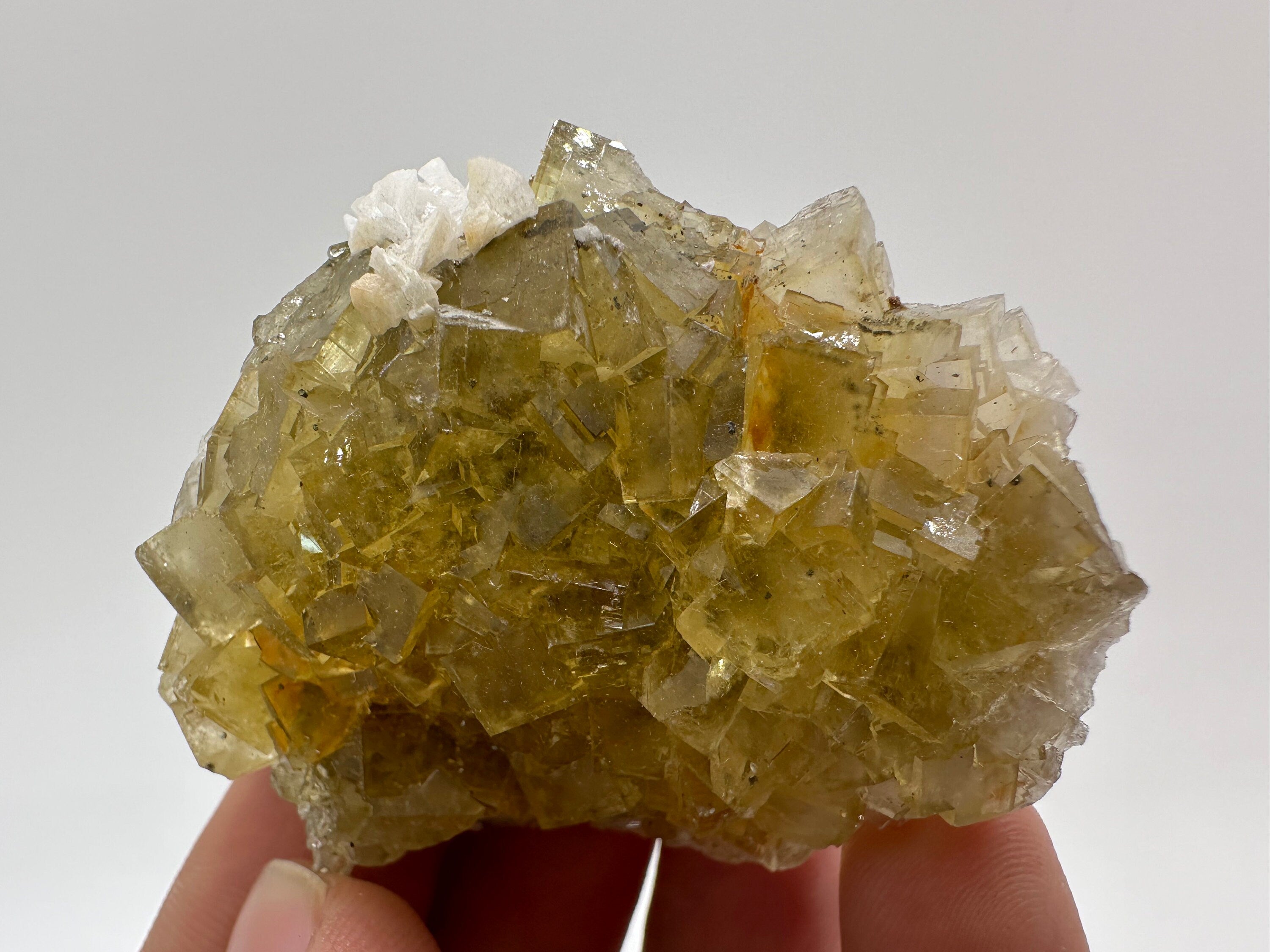 Spanish Yellow Fluorite Specimen, Crystal Collection (5.5/3.5/5.5cm)