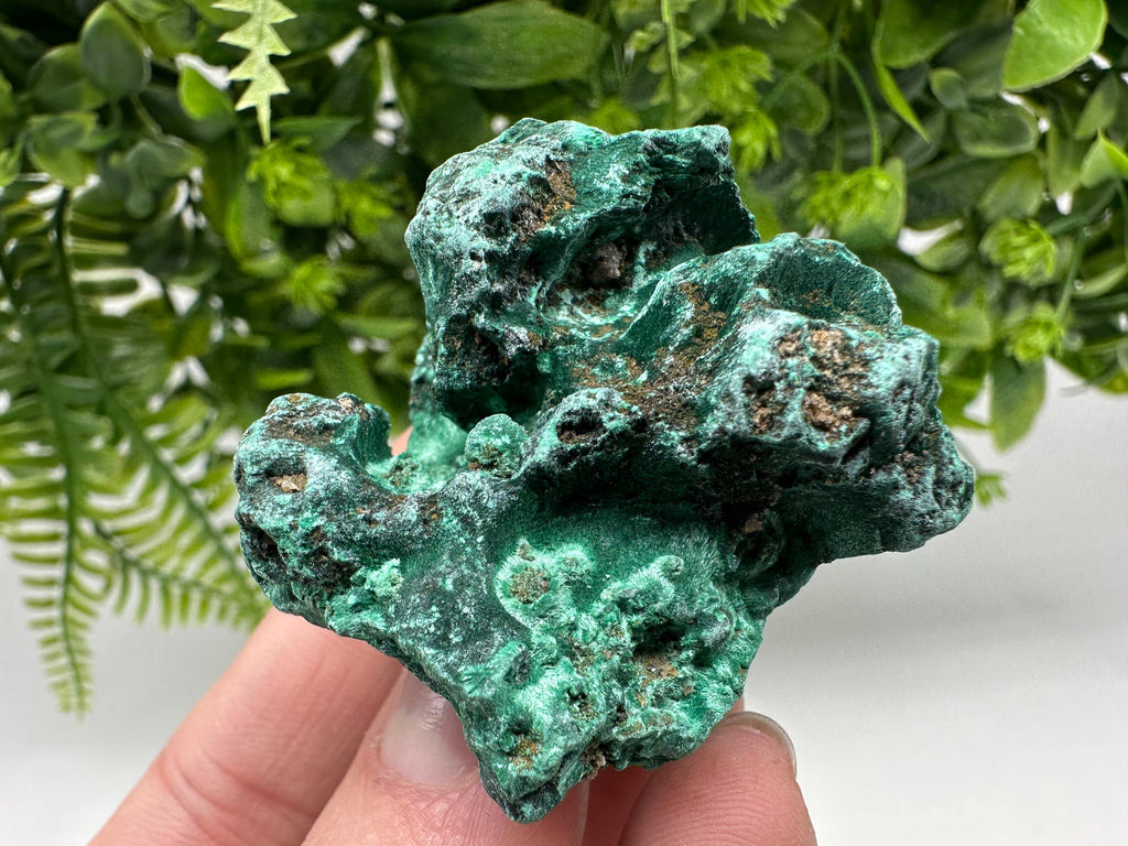 Polished Green Malachite Crystal from Congo, Natural Specimen, Chakra Stone