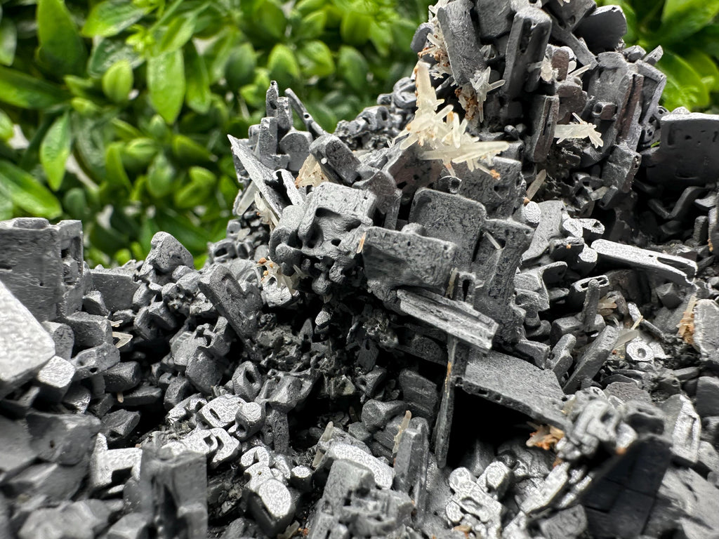 Skeletal Galena on Sphalerite, Natural Crystal Mineral Souvenir