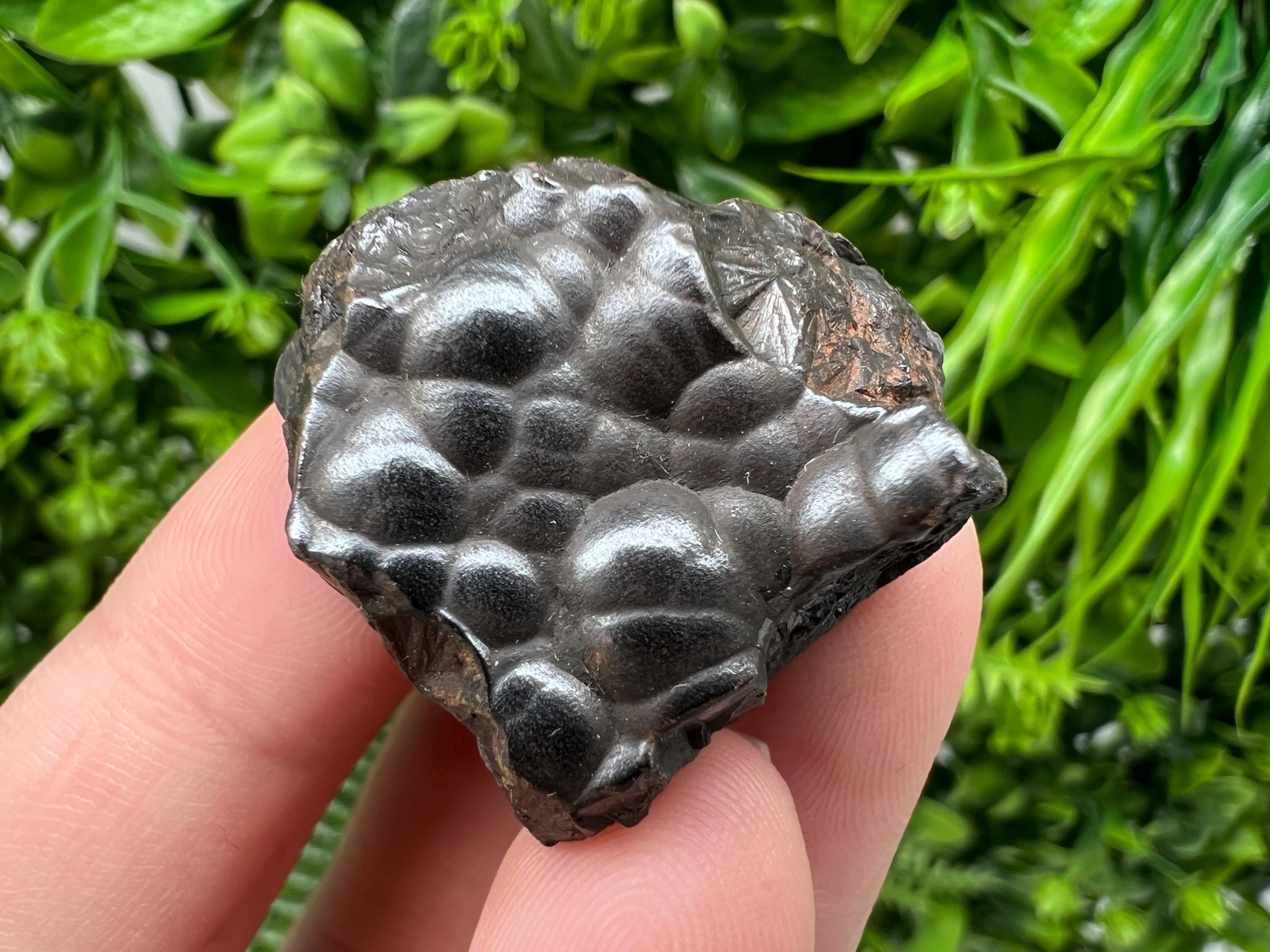 Botryoidal Black Hematite Specimen: Moroccan Crystal, Reiki Chakra Stone