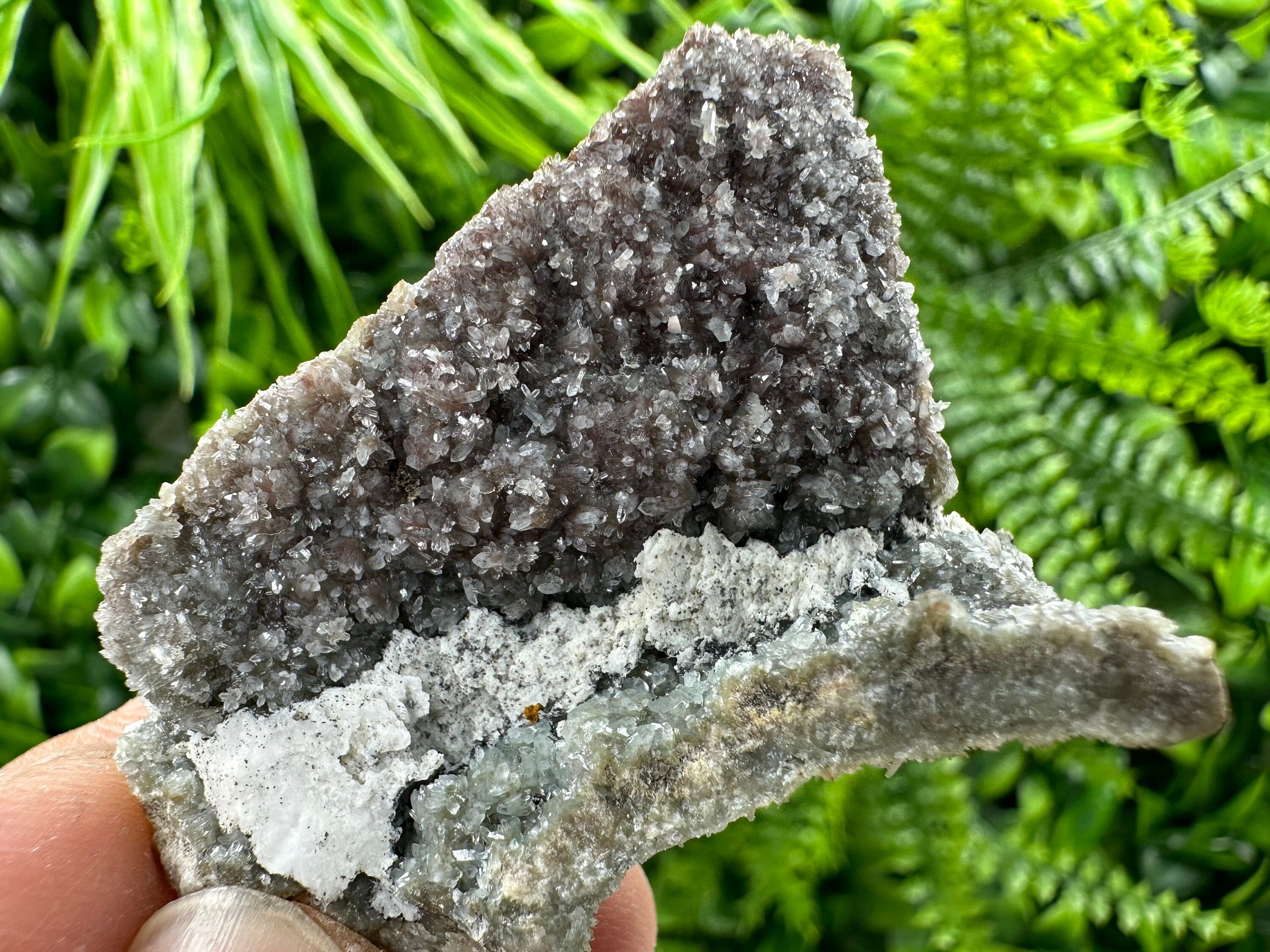 Quartz with Hematite and Chlorite Inclusions, Natural Mineral Specimen