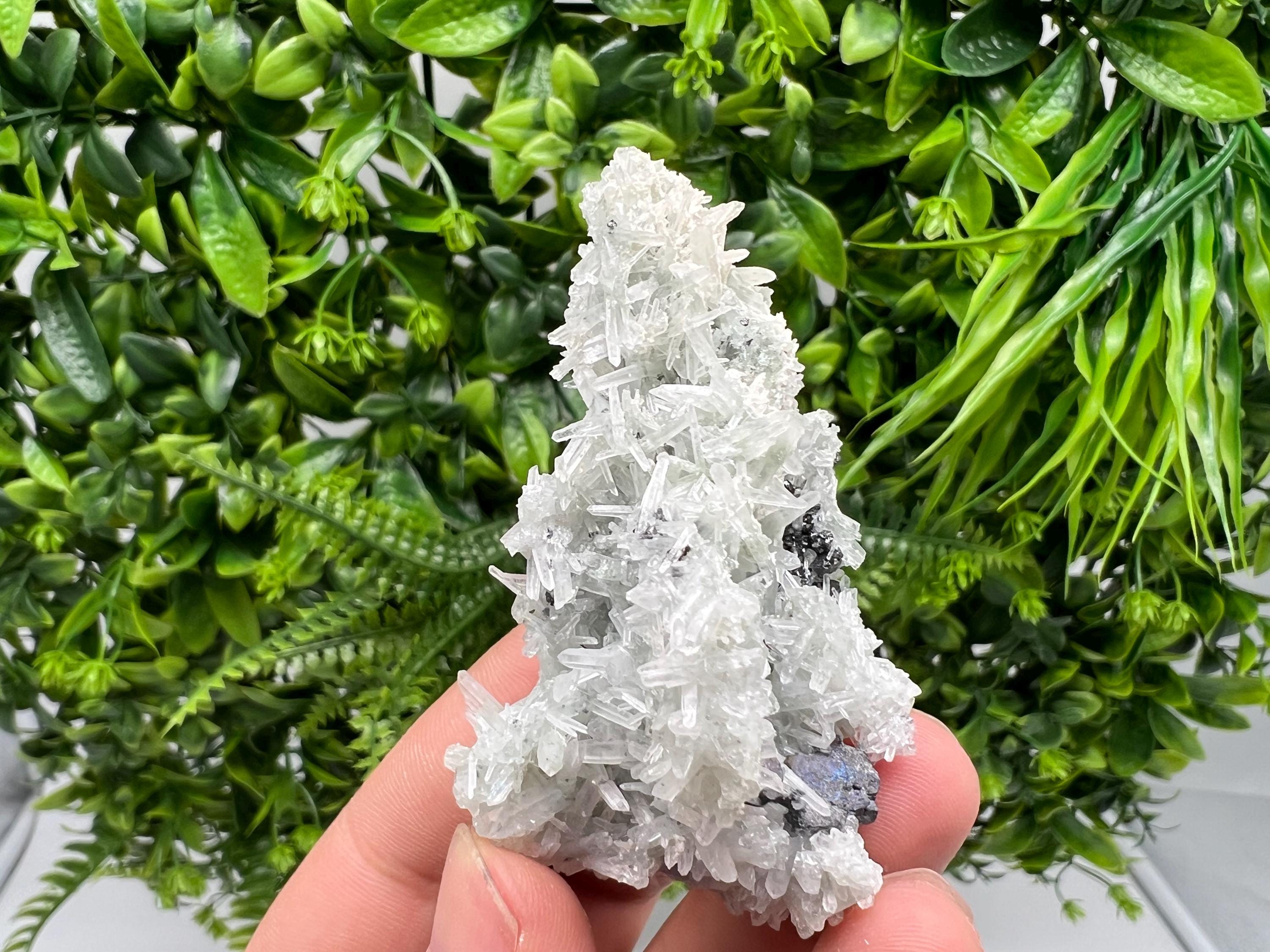 Chlorite Quartz Crystal Specimen: Borieva Mine, Bulgaria