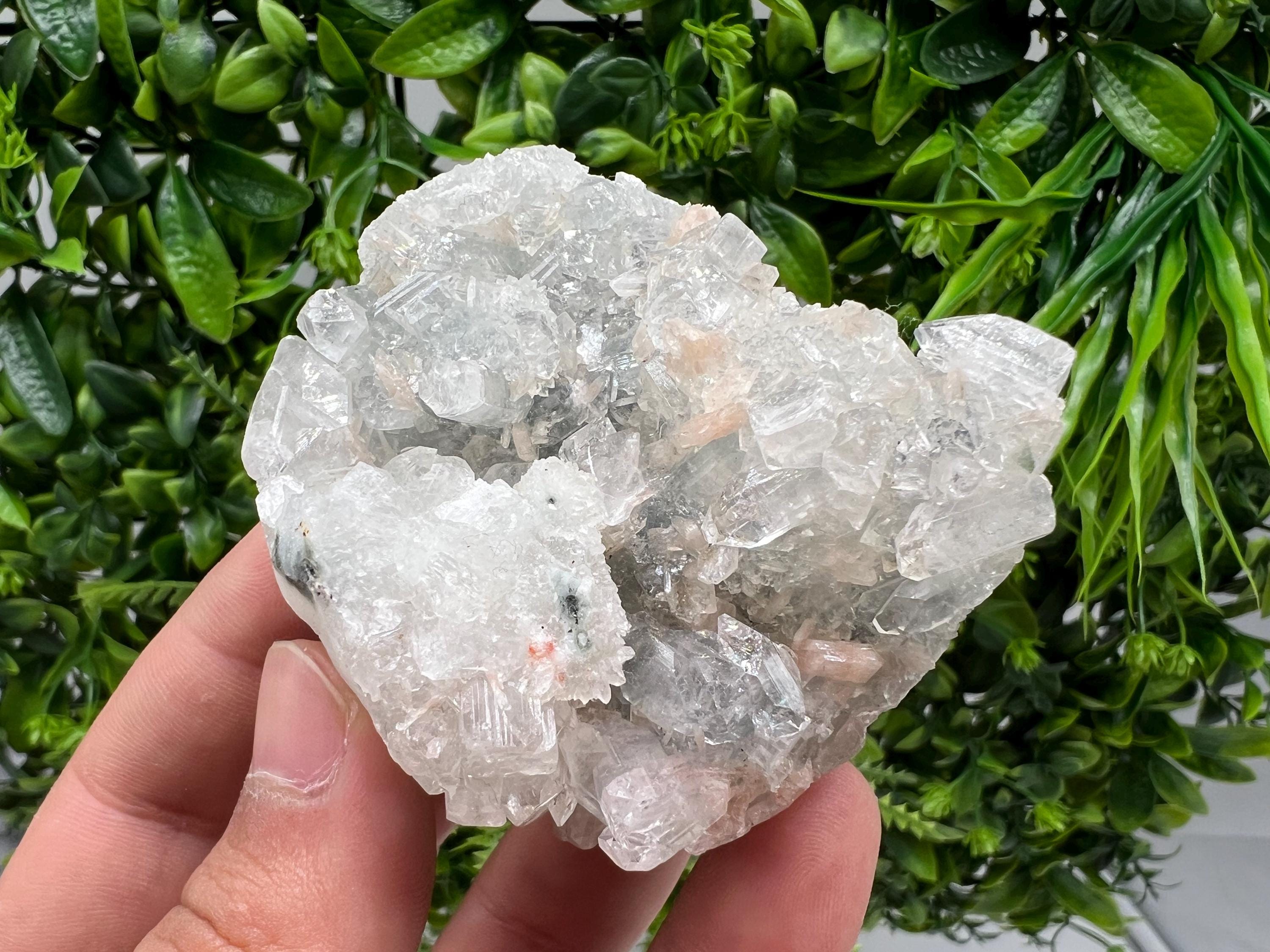 Apophyllite Stilbite Chalcedony Specimen: India Minerals, Crystal Stone