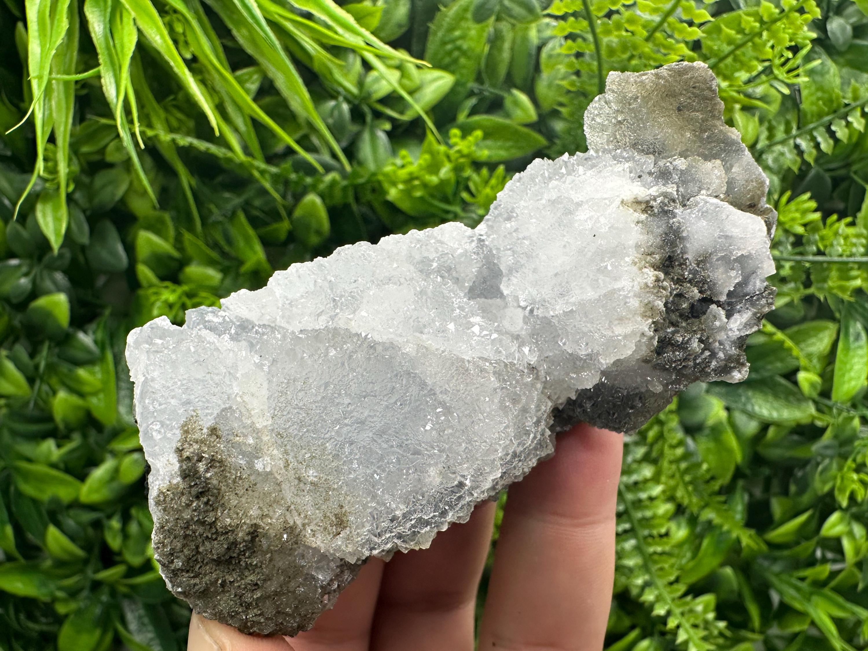 Natural Chalcedony Specimen: India Crystal Mineral, Home Decor