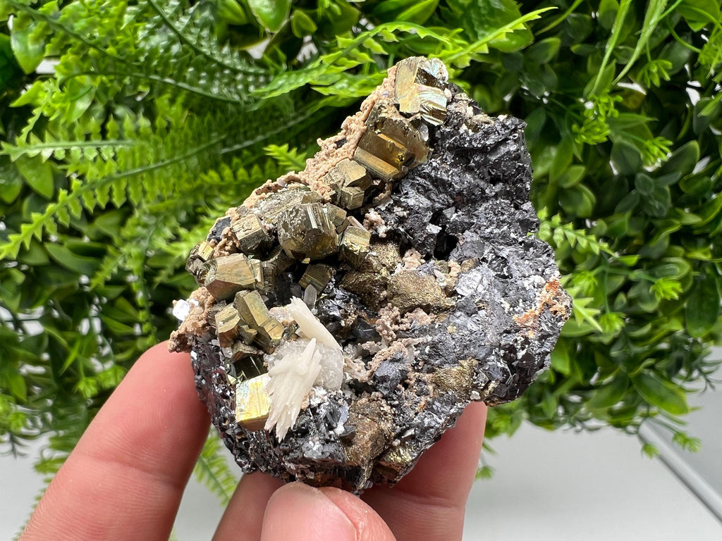 Rainbow Pyrite Siderite Mineral Specimen: Madan Bulgaria Home Decor Stone