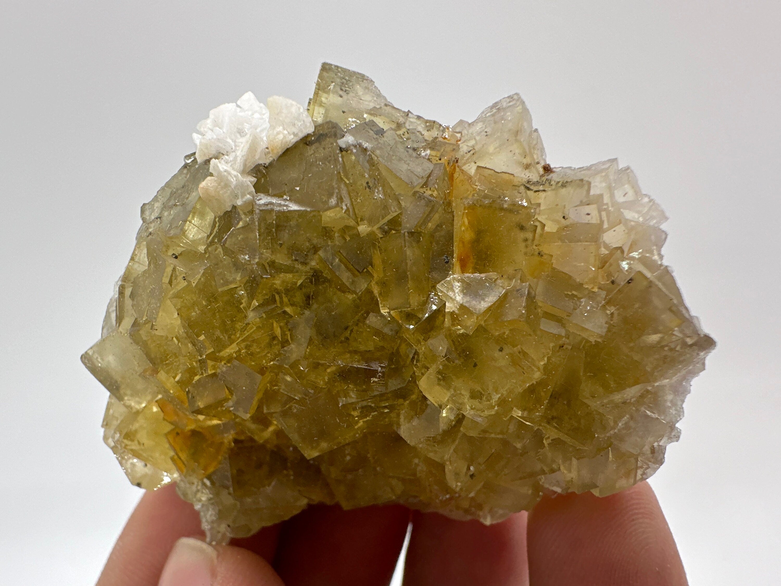Spanish Yellow Fluorite Specimen, Crystal Collection (5.5/3.5/5.5cm)