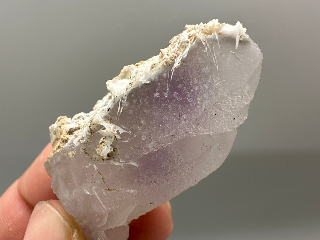 Amethyst Phantom Quartz with Chalcedony and Chlorite Inclusions