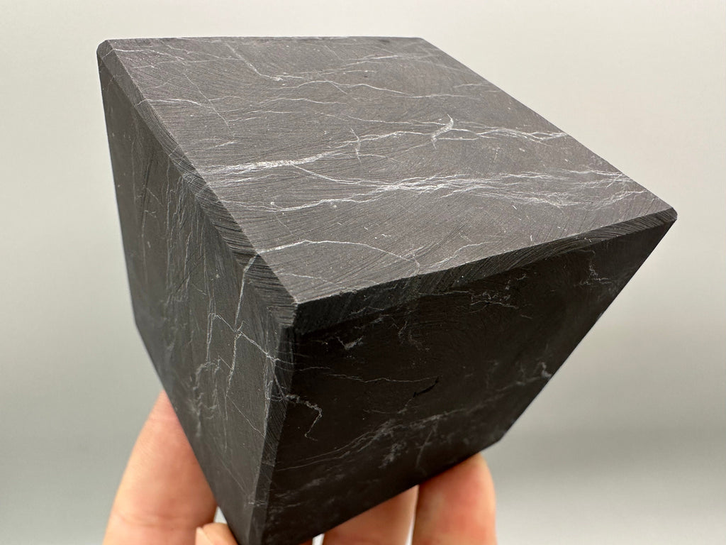 6cm Shungite Cube: EMF & 5G Protection, Healing Crystal