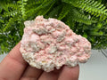 Rhodochrosite on Quartz: Pink Mineral Specimen, Starnica Mine