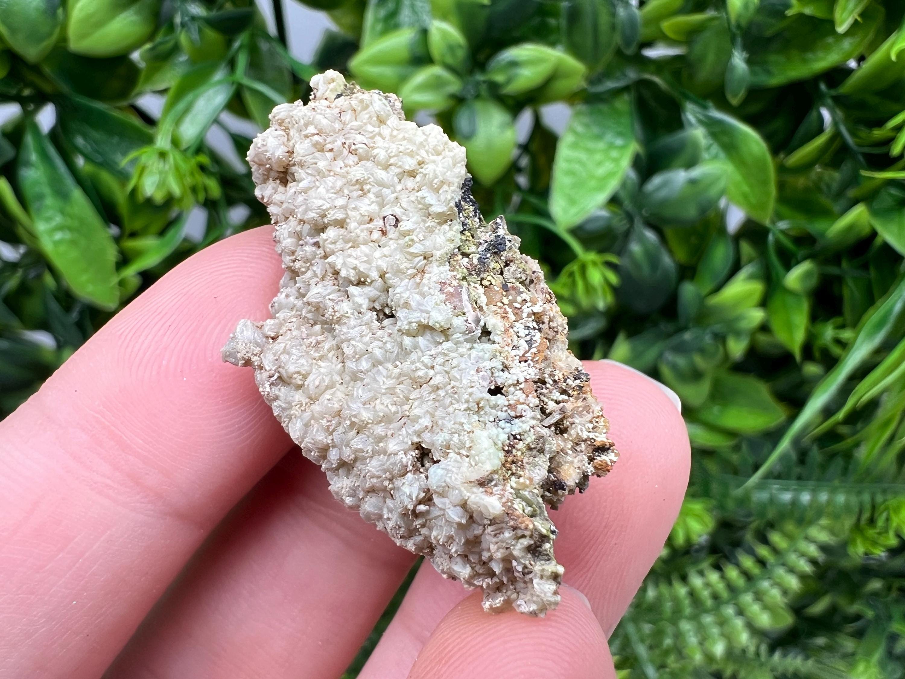 Rare Green Pyromorphite with Hematite on Quartz - Madjarovo Bulgaria