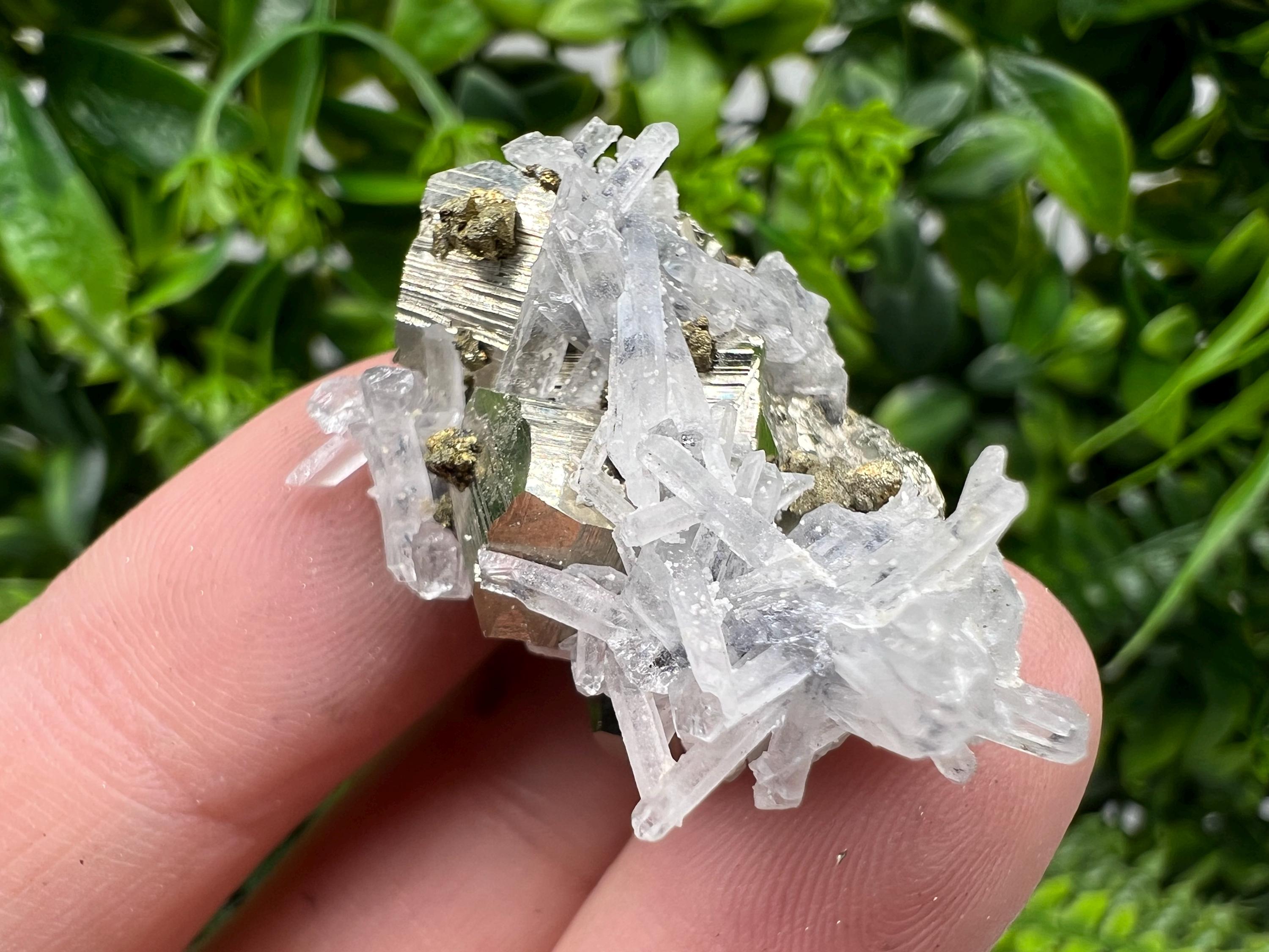 Wonderful Rainbow Pyrite whit Quartz,natural minerals souvenir Crystal,collection stone,rare minerals,home decor,Borieva Bulgaria