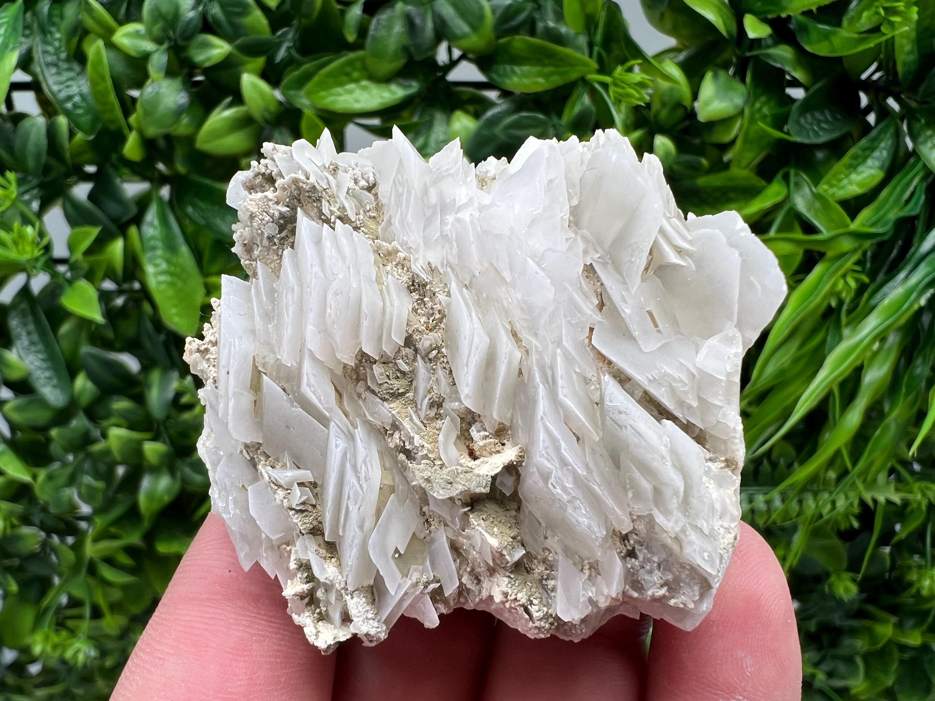 Calcite on Chalcedony Mineral Specimen, Bulgaria Home Decor Stone