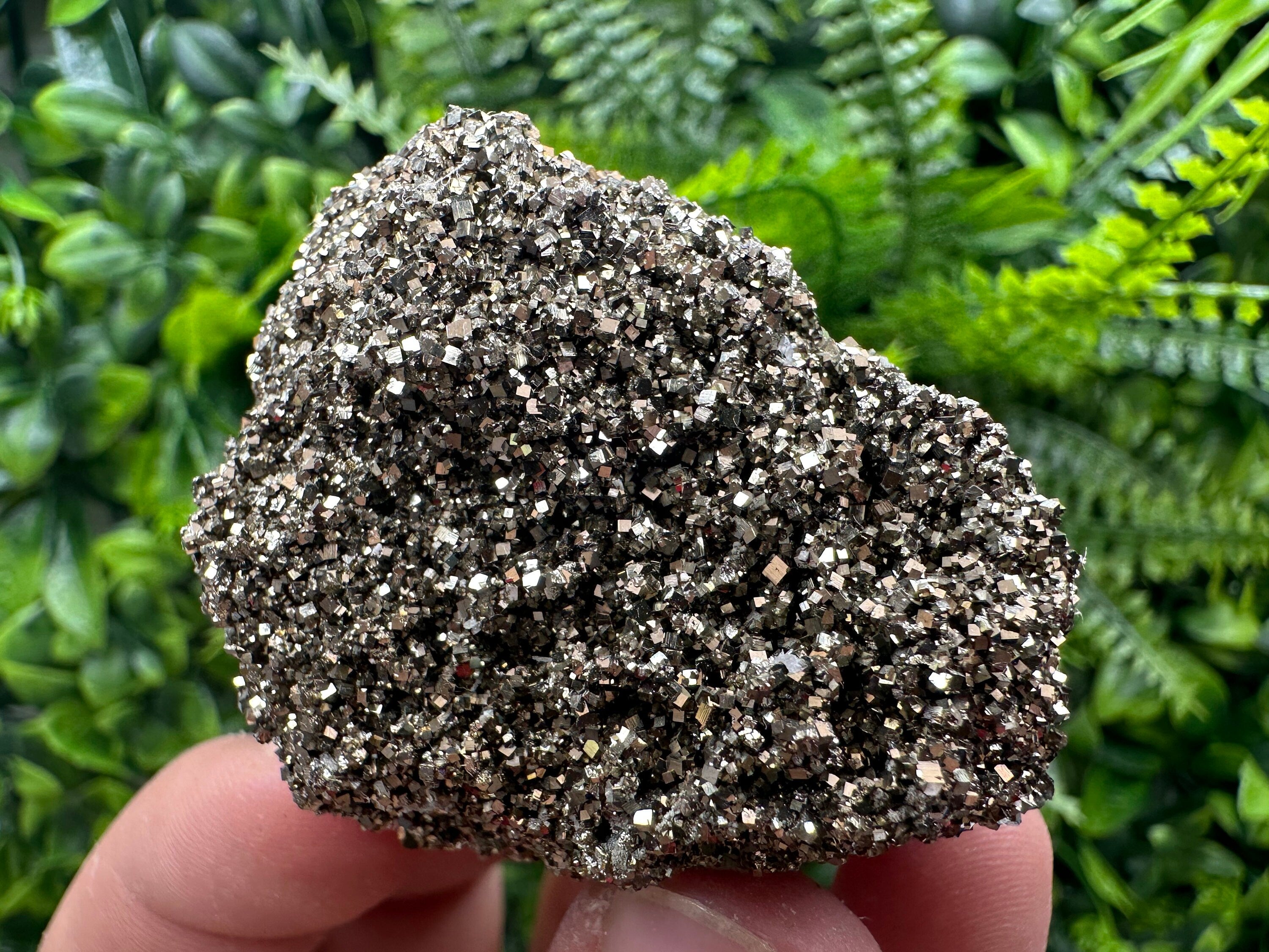 Rare Shiny Pyrite Crystal: Natural Fool's Gold Mineral Souvenir