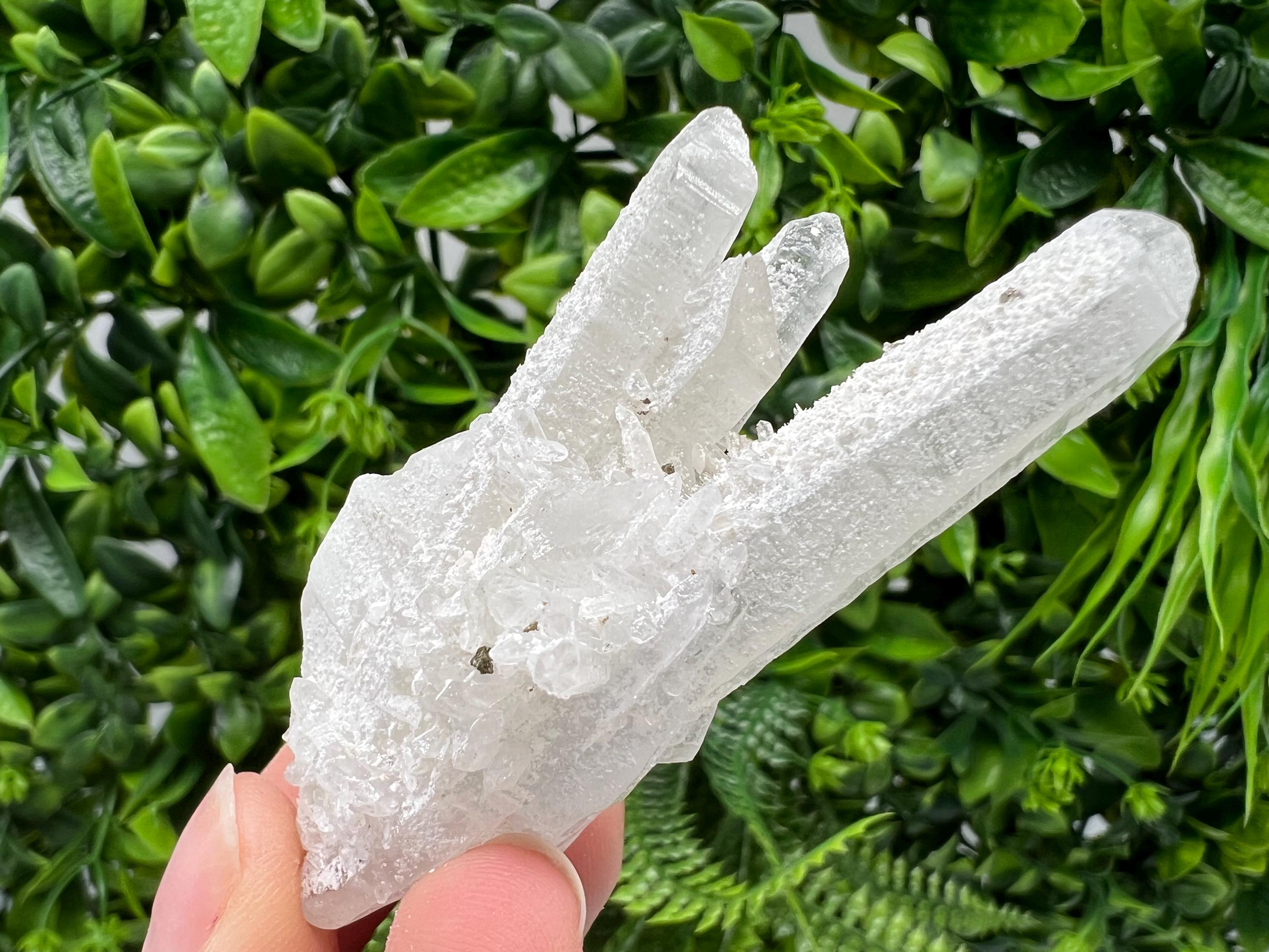 Transparent Quartz with Pyrite, Krushev Dol Mine Crystal, Bulgaria
