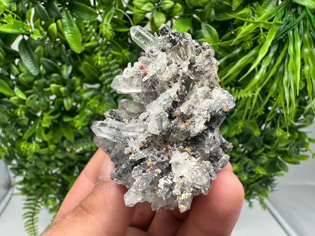 Quartz Siderite Galena Hematite Mineral Specimen, Home Decor Crystal