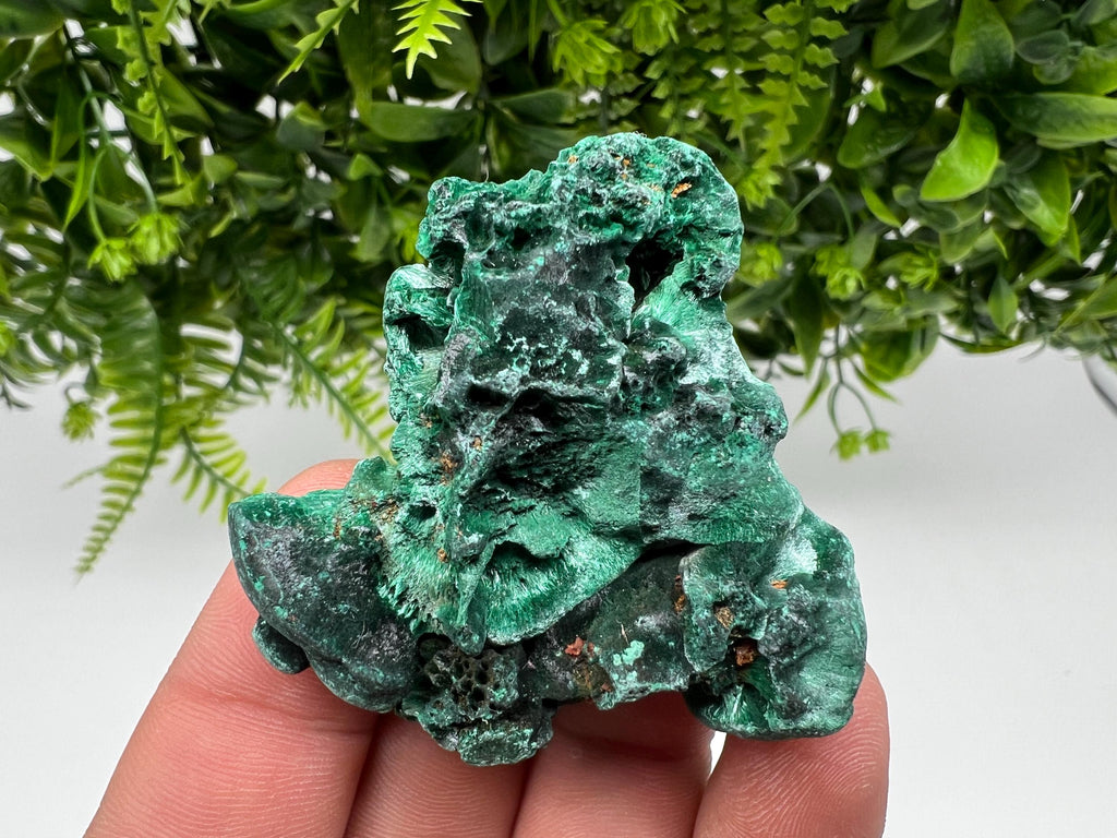 Green Polished Malachite Crystal, Congo Mineral Specimen