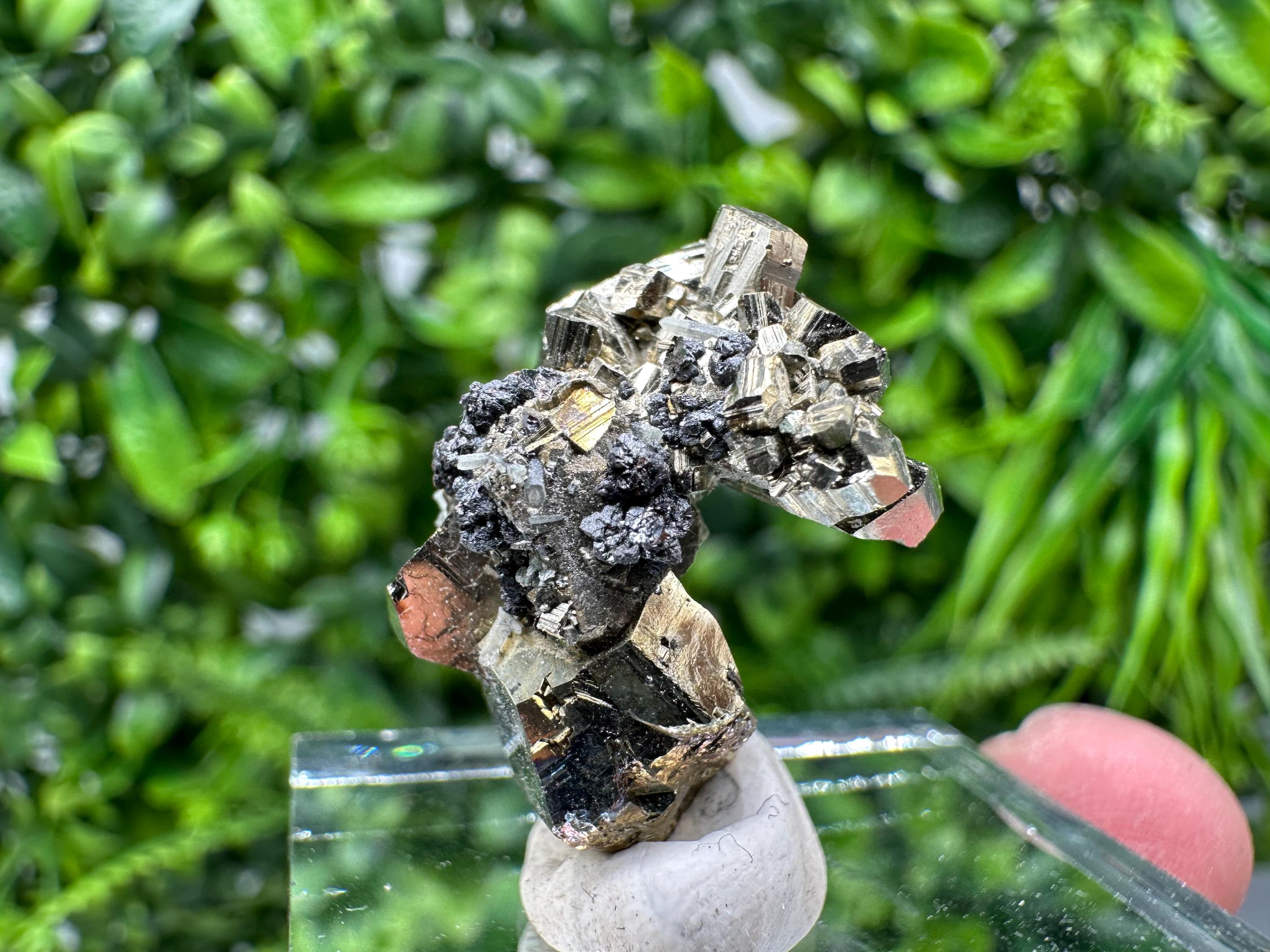 Rare Rainbow Pyrite Cluster: Borieva Mine, Bulgaria