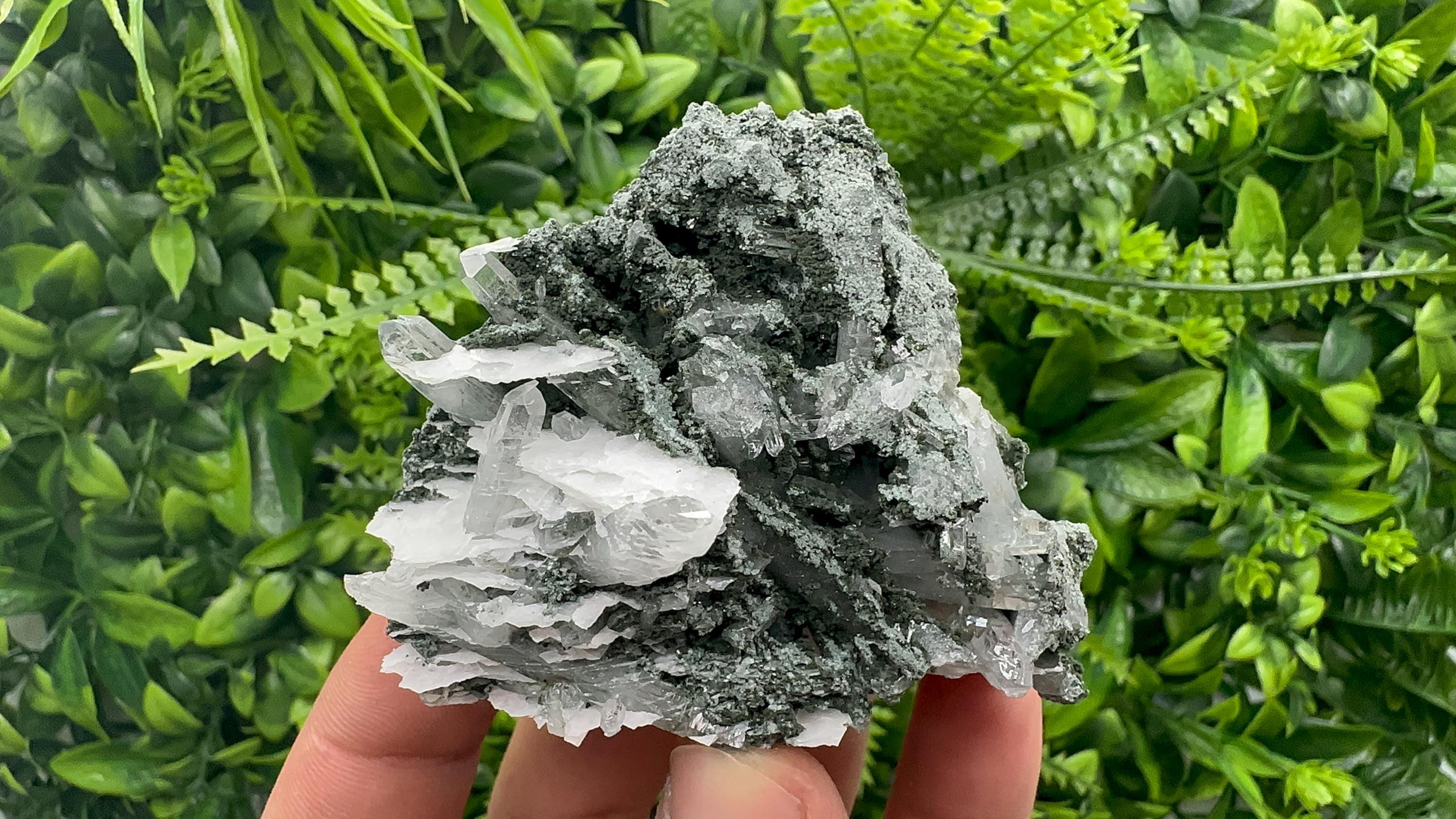 Quartz Chlorite Calcite Specimen, Borieva Mine, Bulgaria
