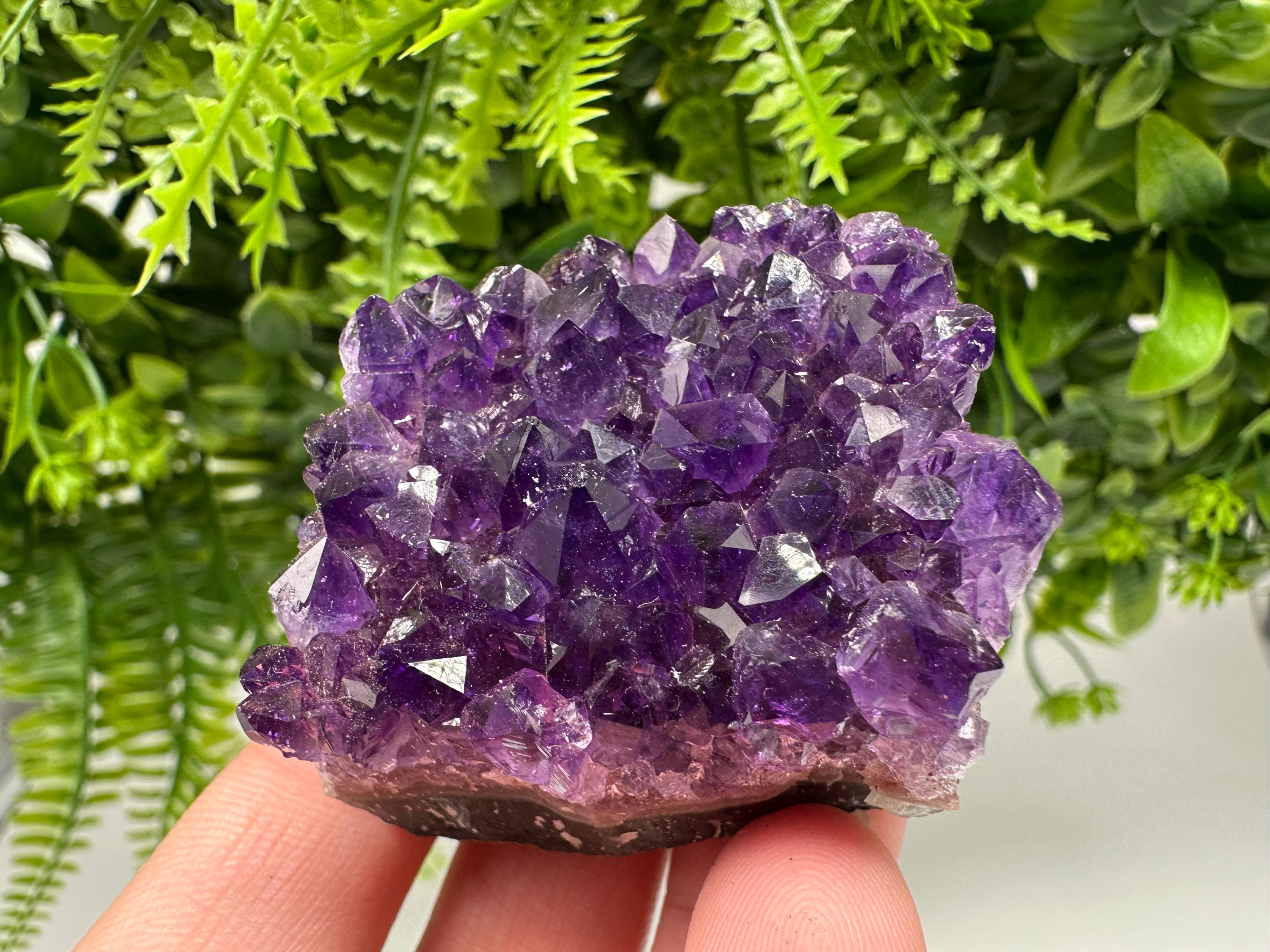 Uruguay Amethyst Crystal: Purple Quartz Home Decor, Energy Stone