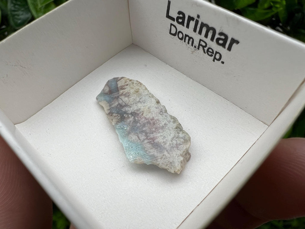 Rare Raw Larimar Specimen: Dom. Rep. Crystal (30/15mm)