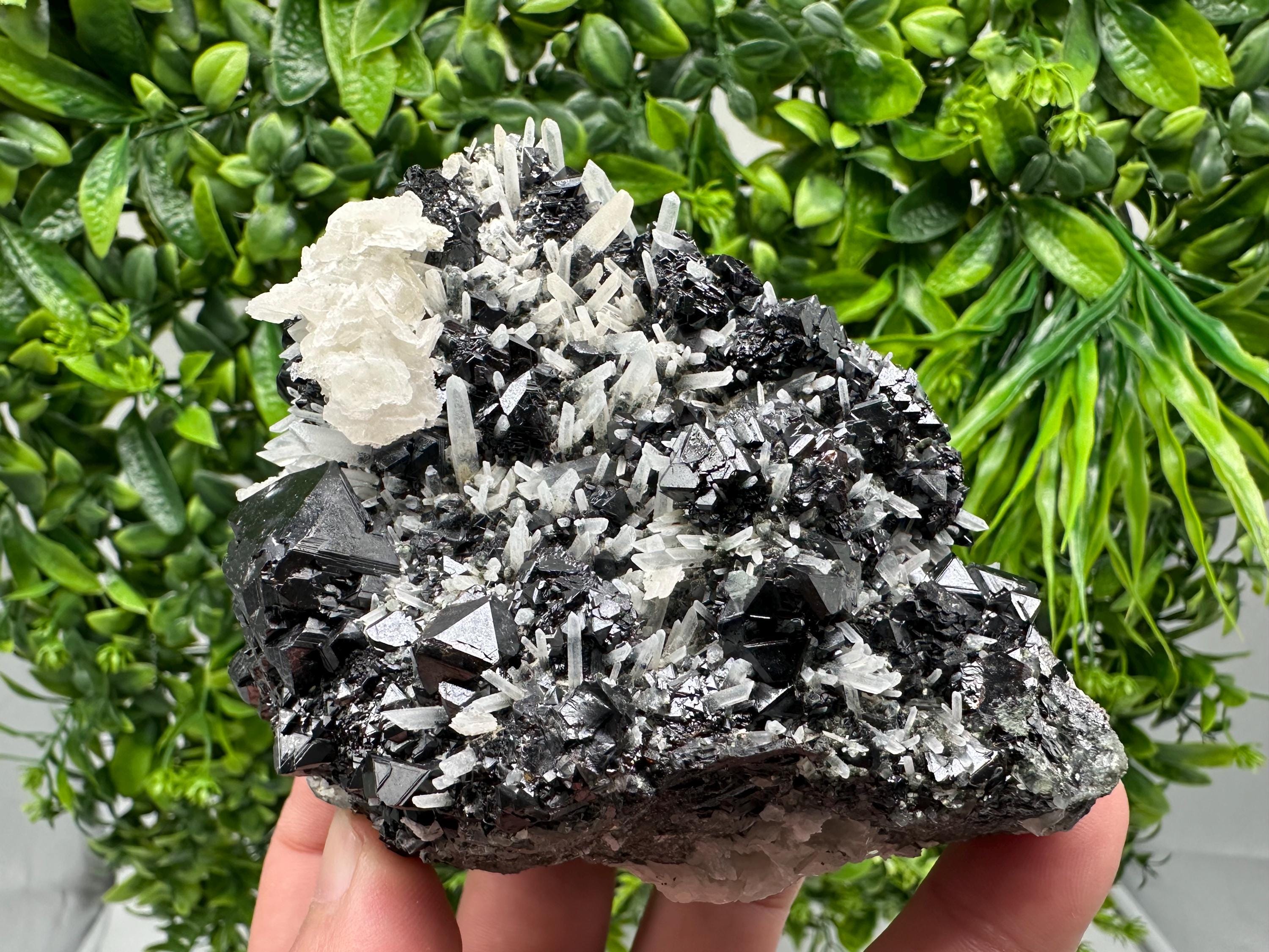 Mirror Galena, Sphalerite & Calcite Specimen: Borieva Mine, Bulgaria