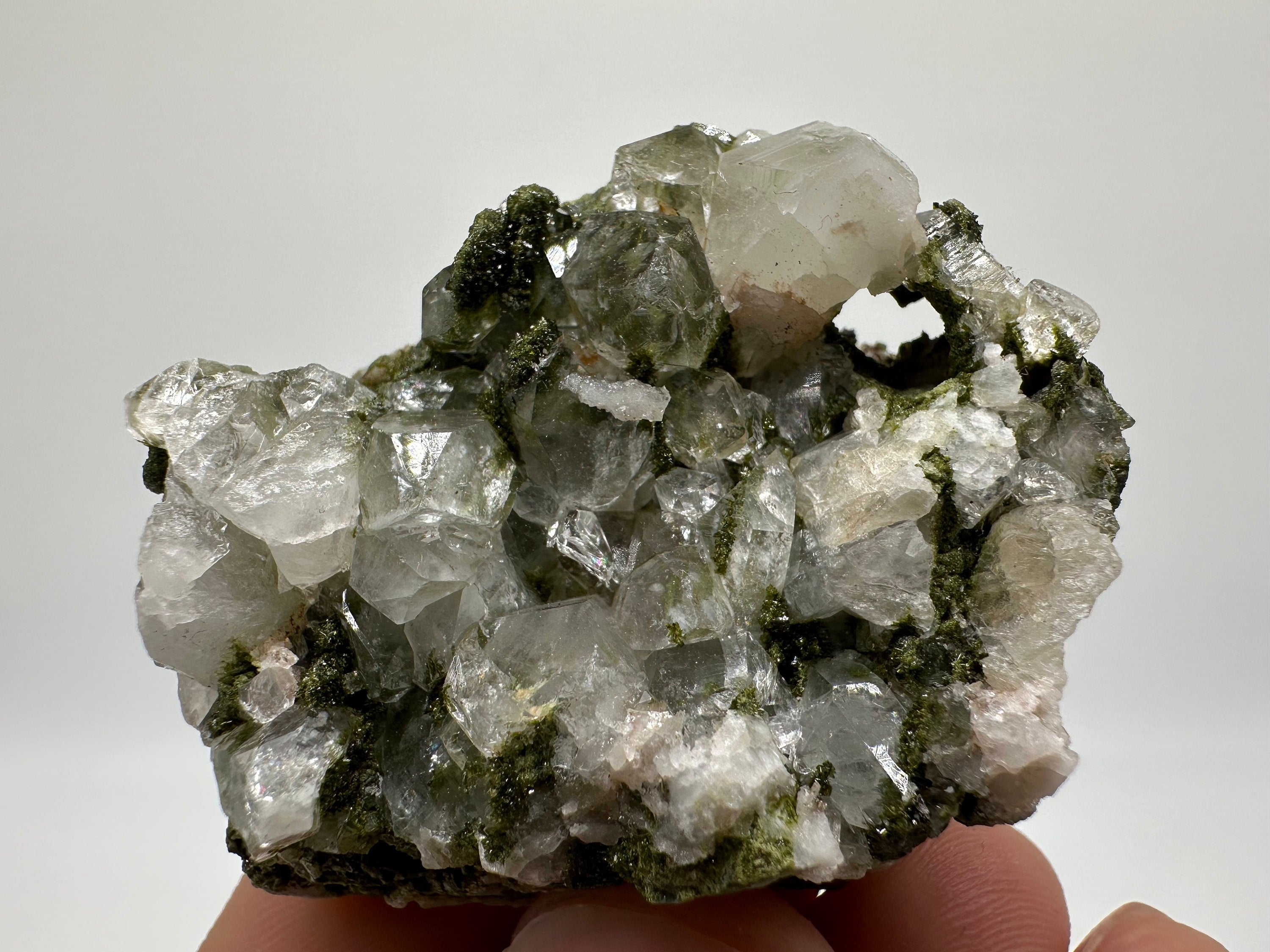 Rainbow Epidote with Quartz, Hakkari Turkey Mineral Specimen