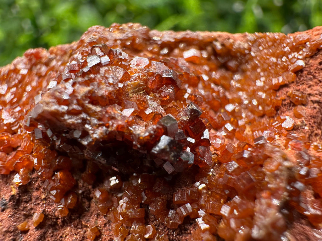 Red Vanadinite on Matrix from Marocco,crystal minerals Speciment cluster Vanadinite crystal Vanadinite Geology Vanadinite cluster minerals