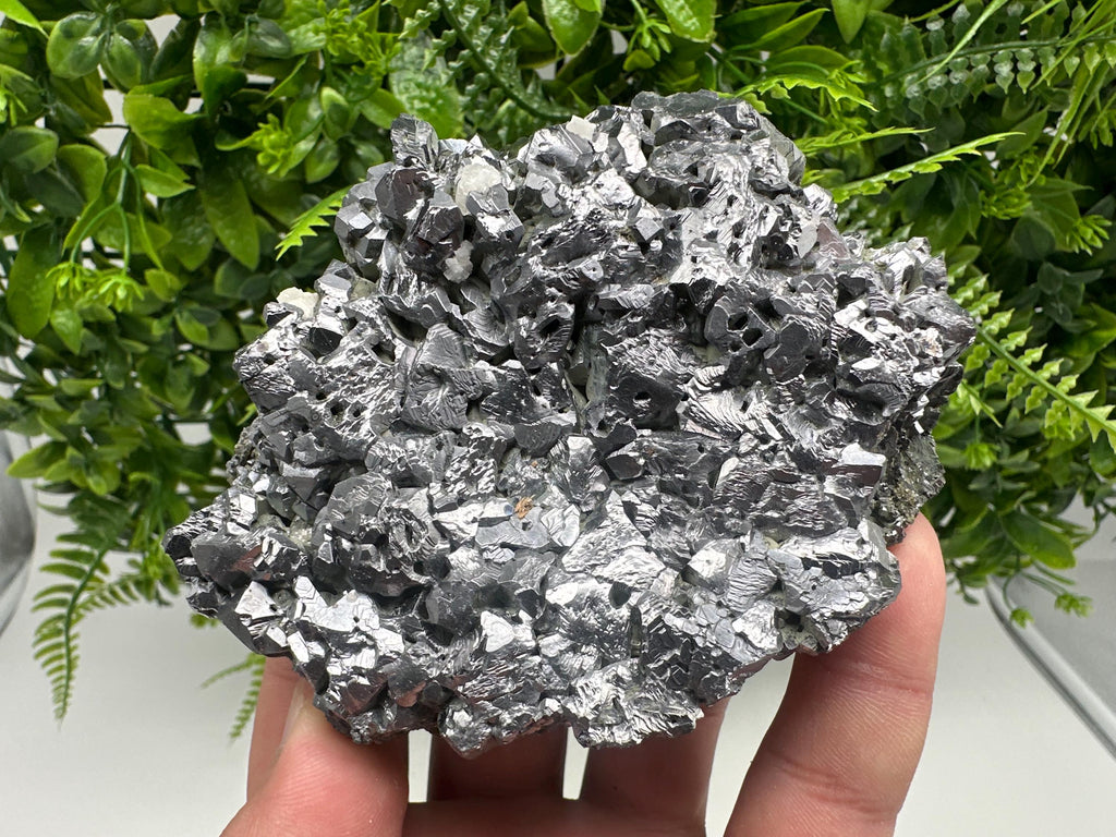 Skeletal Galena Specimen: Mirror-Like Mineral Decor from Bulgaria