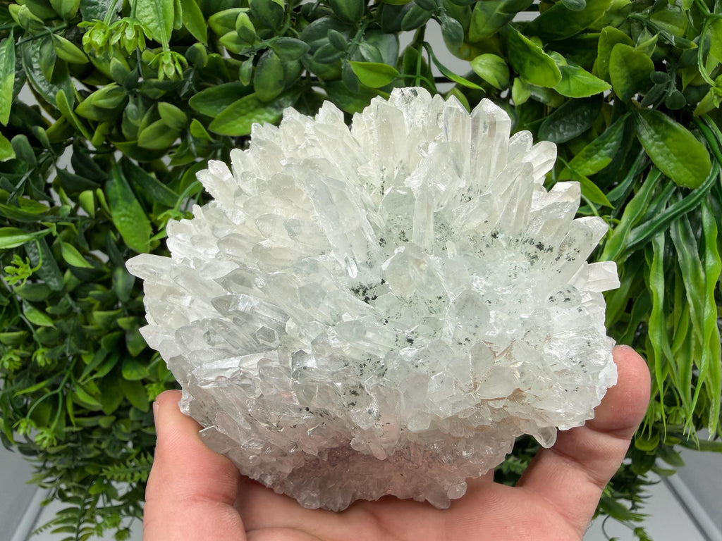 Transparent Quartz on Chlorite Matrix Mineral Specimen, Borieva Mine Bulgaria